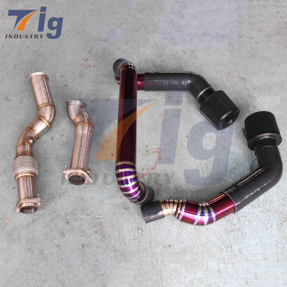 Titanium Front Mount Intake Kit Downpipe For BMW G80 M3 G82 G83 M4 S58 2021+