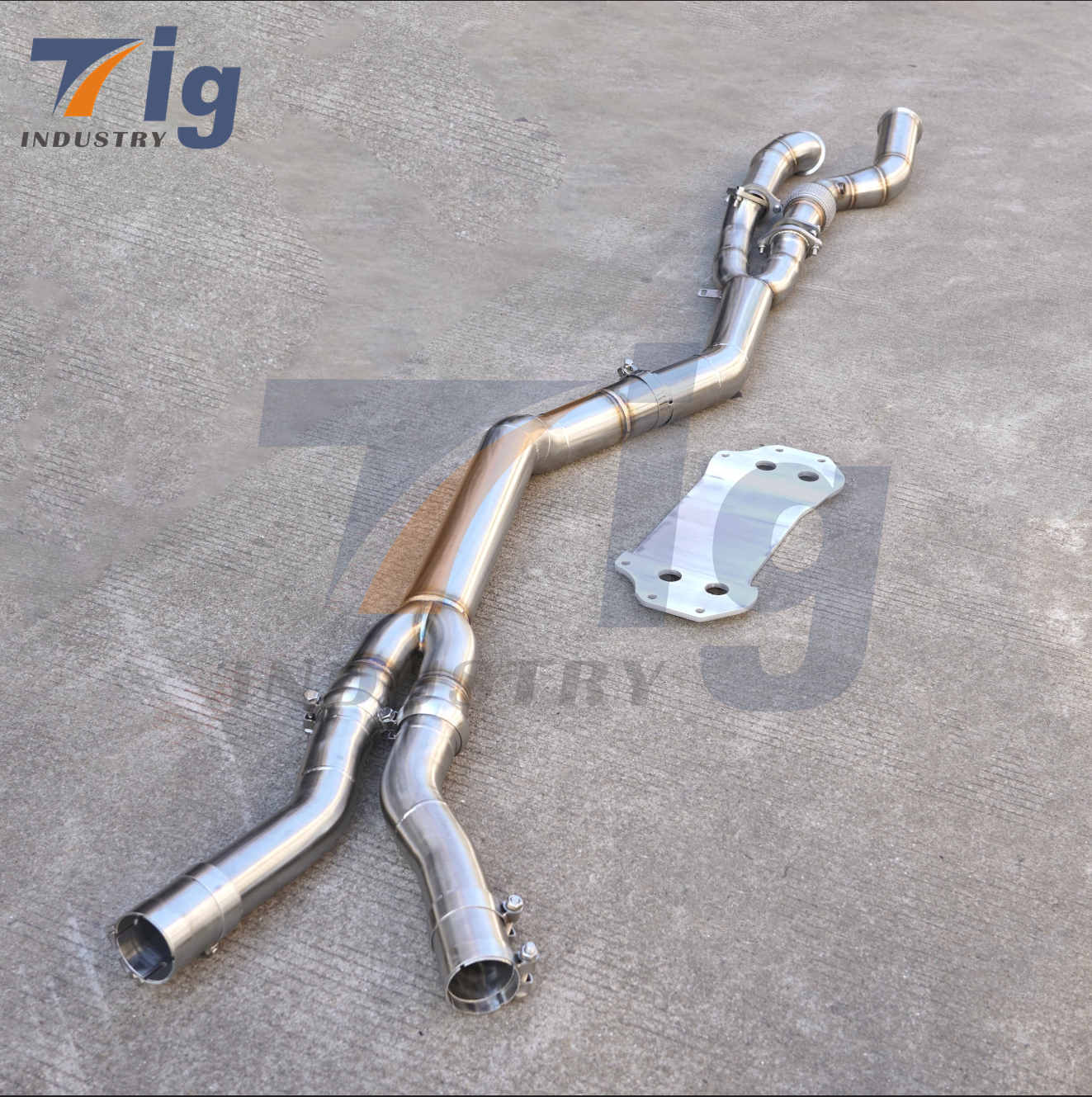 Performance S58 M3 M4 G80 G82 3.0T midpipe with backplate+Downpipe
