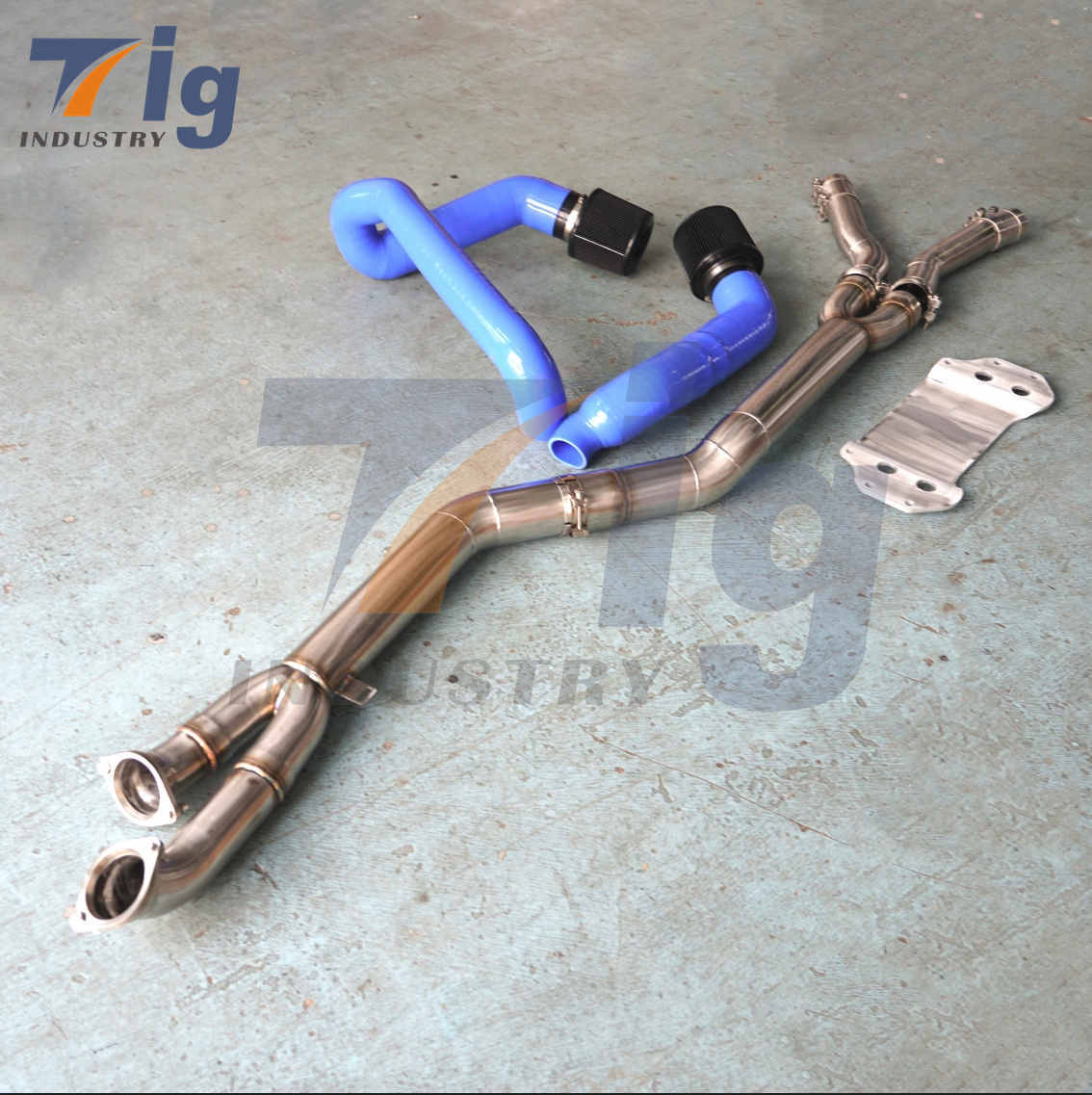 silicone intake For BMW G80 M3 G82 M4 Midpipe 304SS exhaust pipe