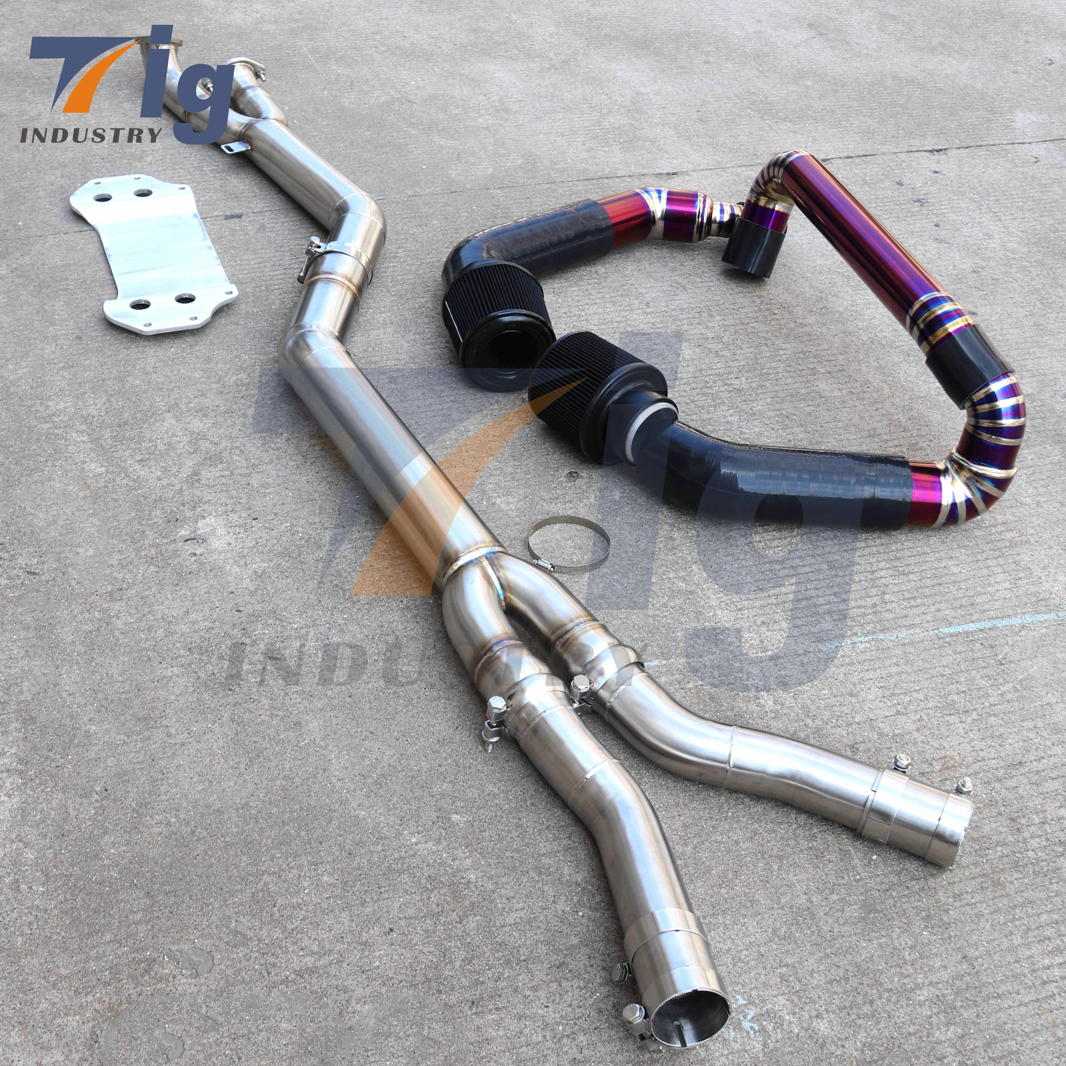 S58 G80 G82 M3 M4 2021+ TITANIUM FRONT MOUNT AIR INTAKE KIT + MIDPIPE