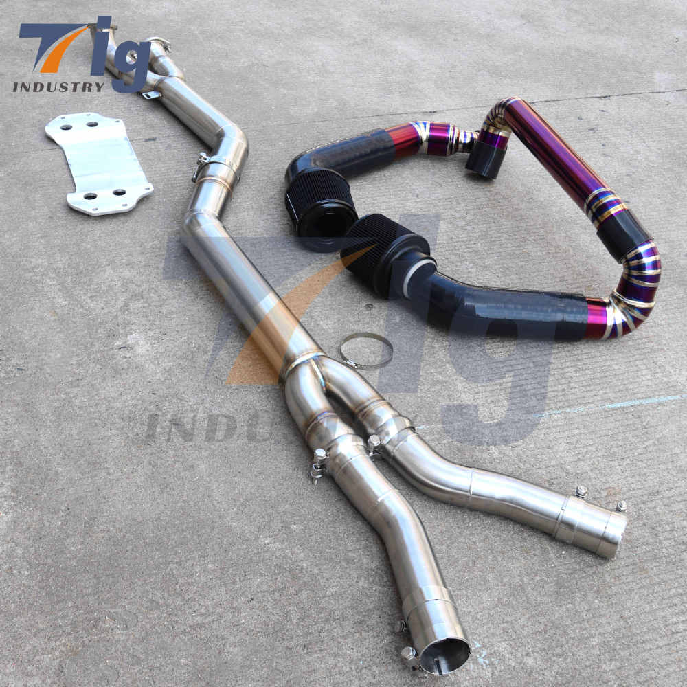 S58 G80 G82 M3 M4 2021+ TITANIUM FRONT MOUNT AIR INTAKE KIT + MIDPIPE