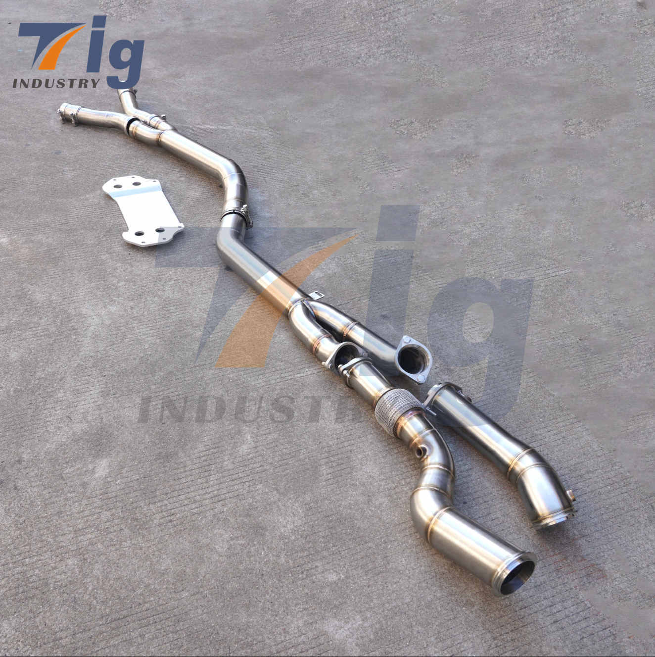 Performance S58 M3 M4 G80 G82 3.0T midpipe with backplate+Downpipe