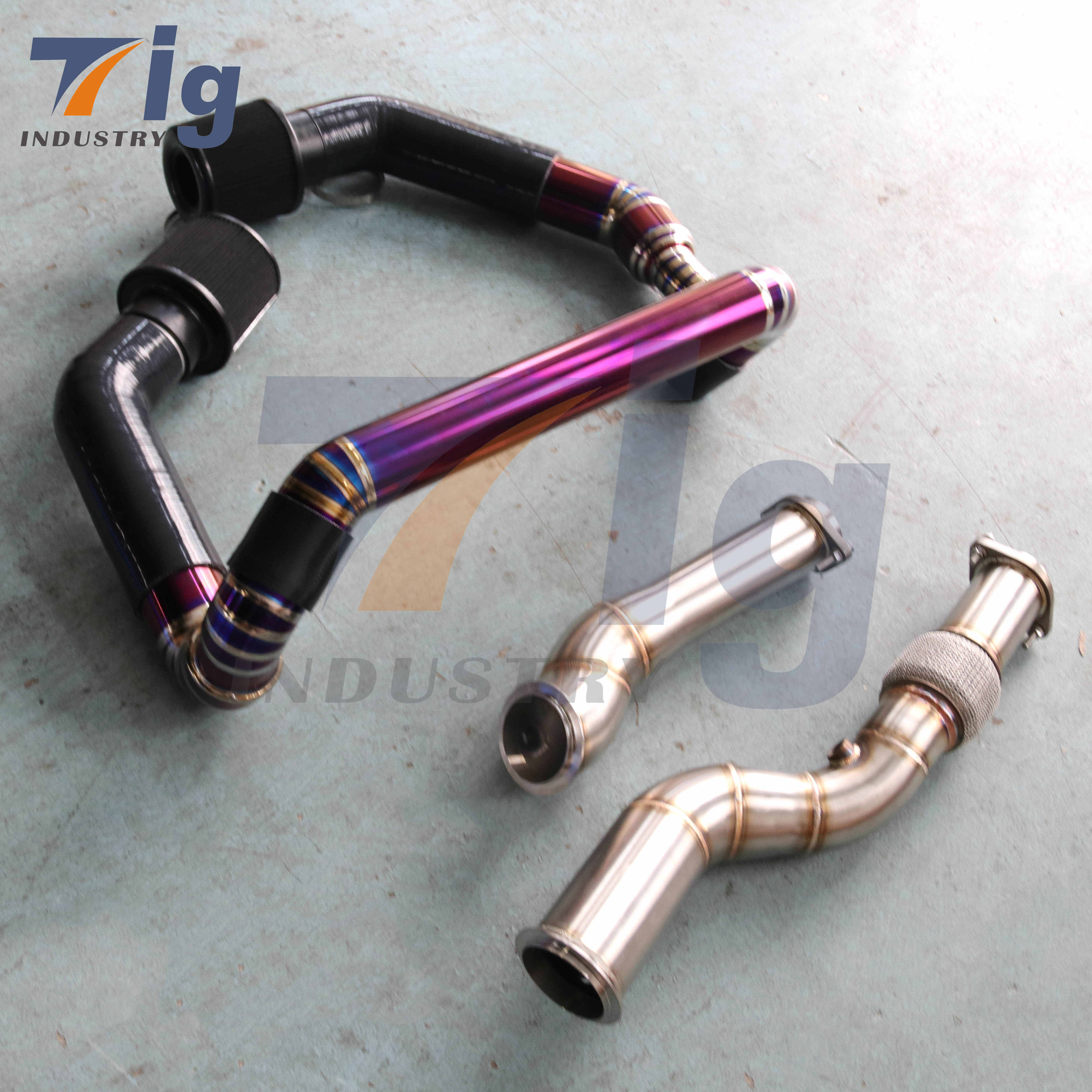 Titanium Front Mount Intake Kit Downpipe For BMW G80 M3 G82 G83 M4 S58 2021+