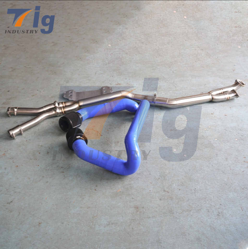 silicone intake For BMW G80 M3 G82 M4 Midpipe 304SS exhaust pipe