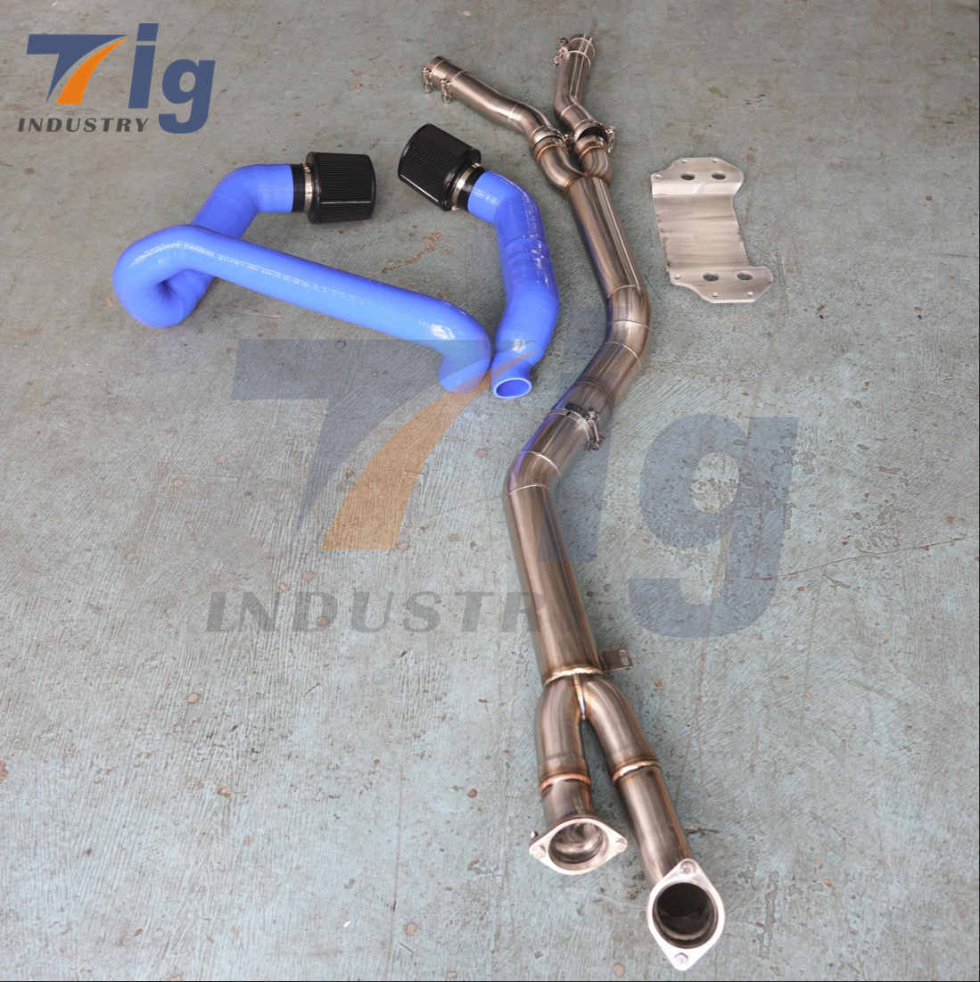 silicone intake For BMW G80 M3 G82 M4 Midpipe 304SS exhaust pipe
