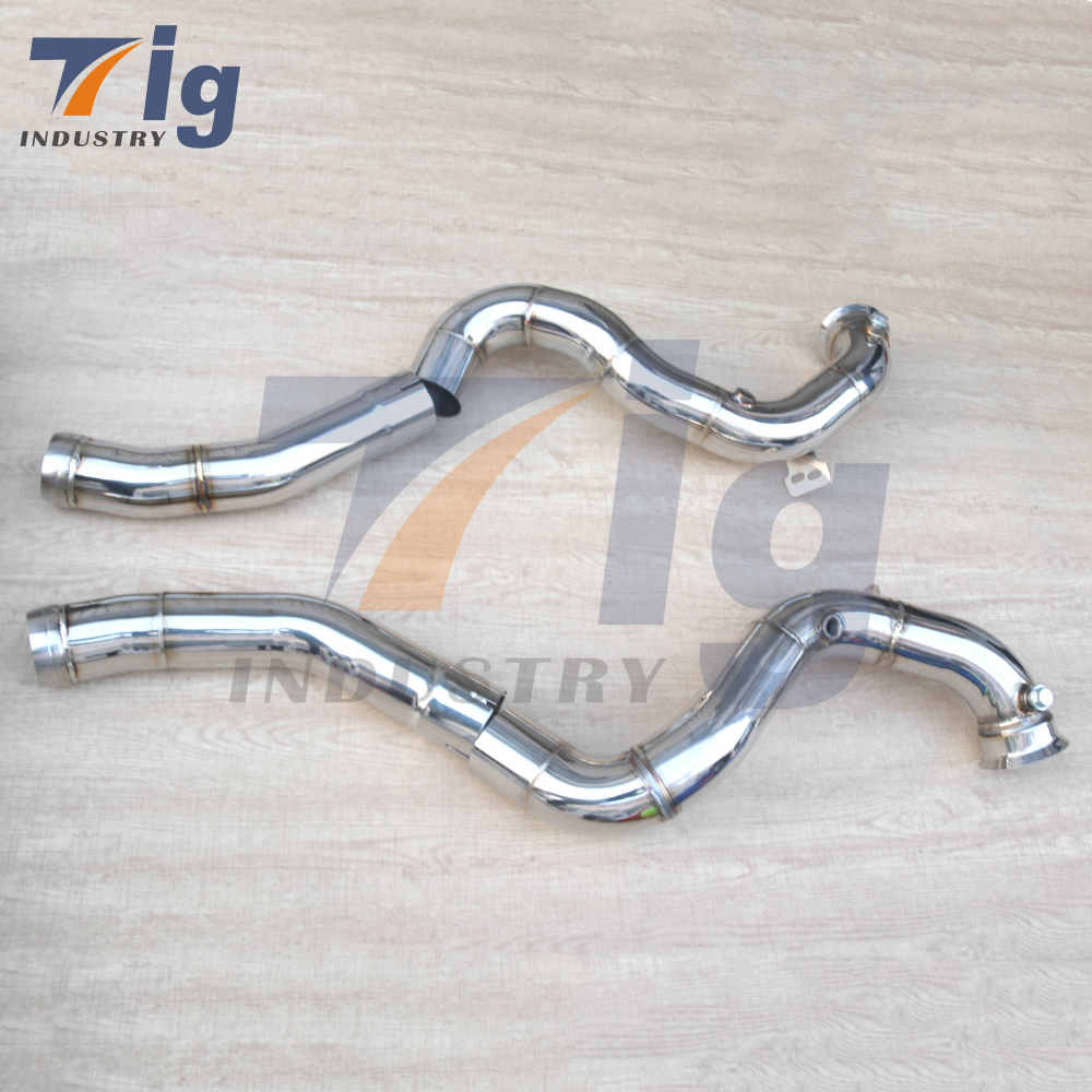 For car exhaust system Downpipes Fit Benz AMG W205 C63