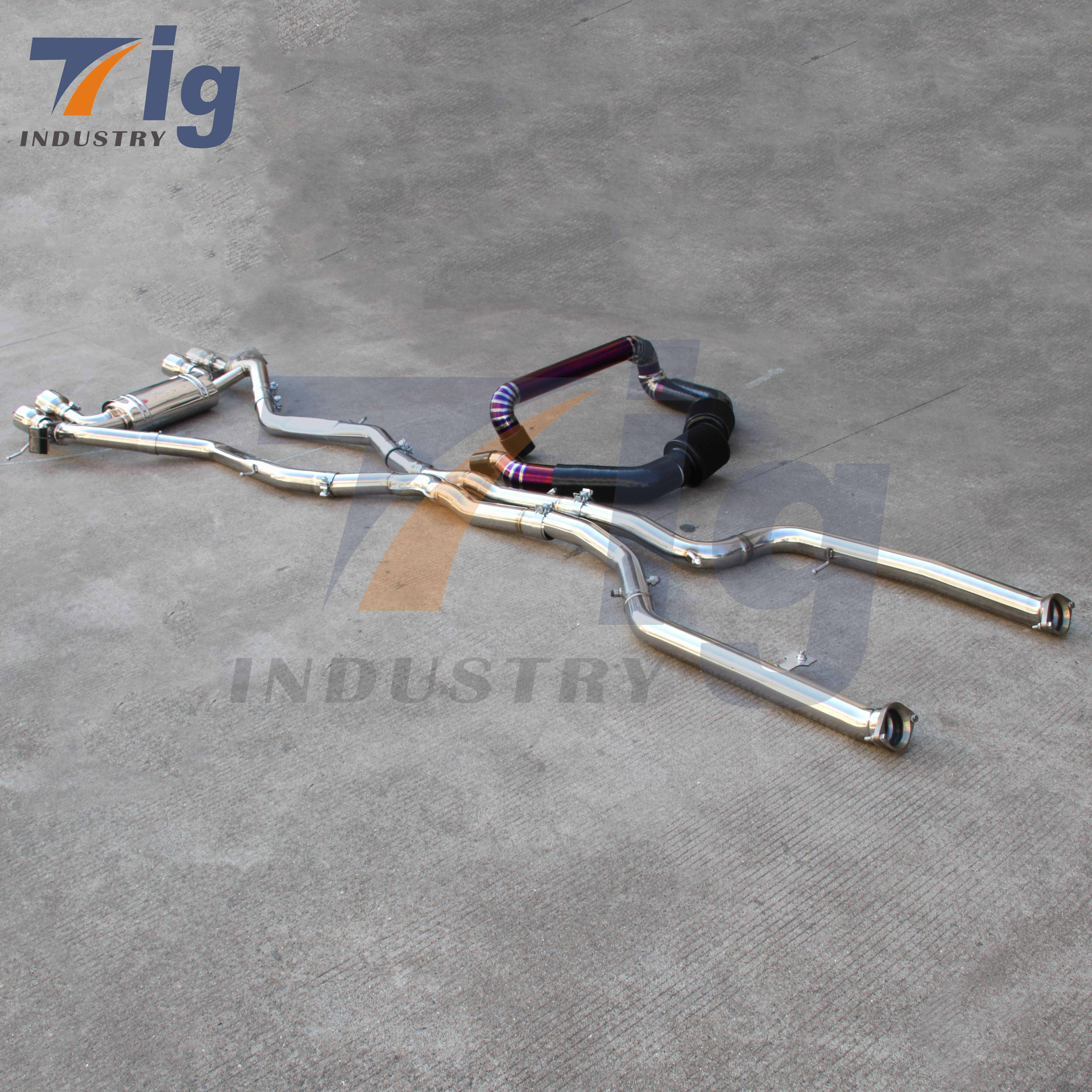 G80 Catback + Titanium Front Mount Air Intakes G80 G82 M3 M4 S58