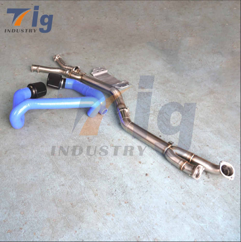 silicone intake For BMW G80 M3 G82 M4 Midpipe 304SS exhaust pipe