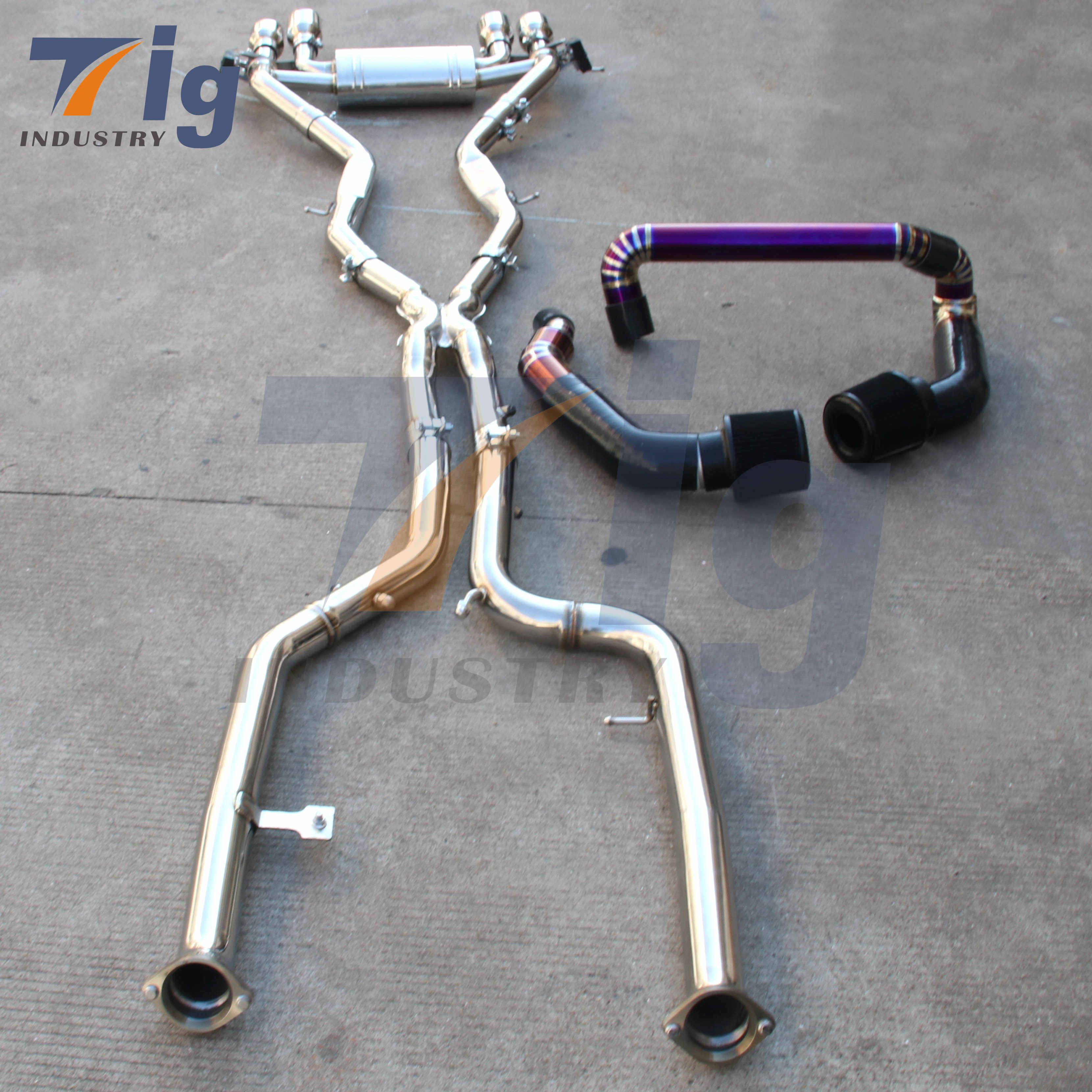 G80 Catback + Titanium Front Mount Air Intakes G80 G82 M3 M4 S58