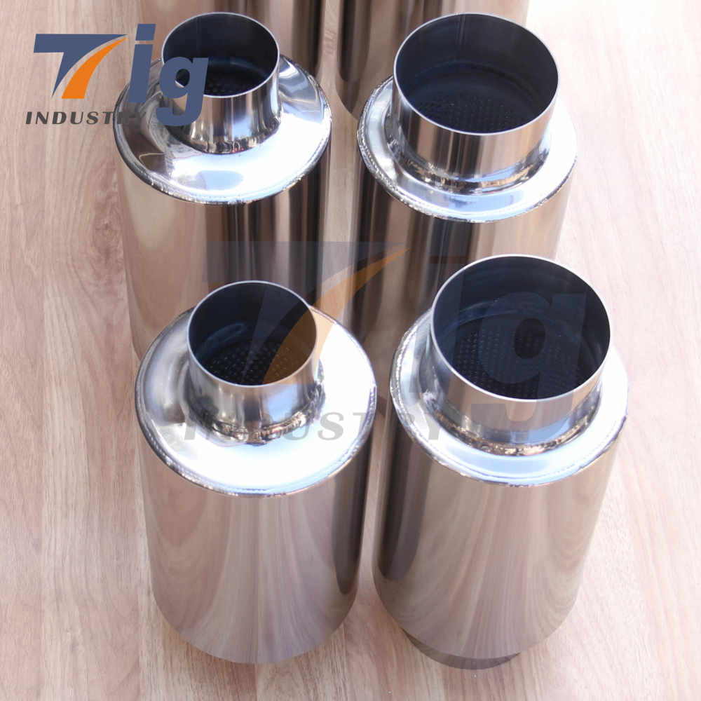 Titanium plated exhaust muffler 2.5" Customizable