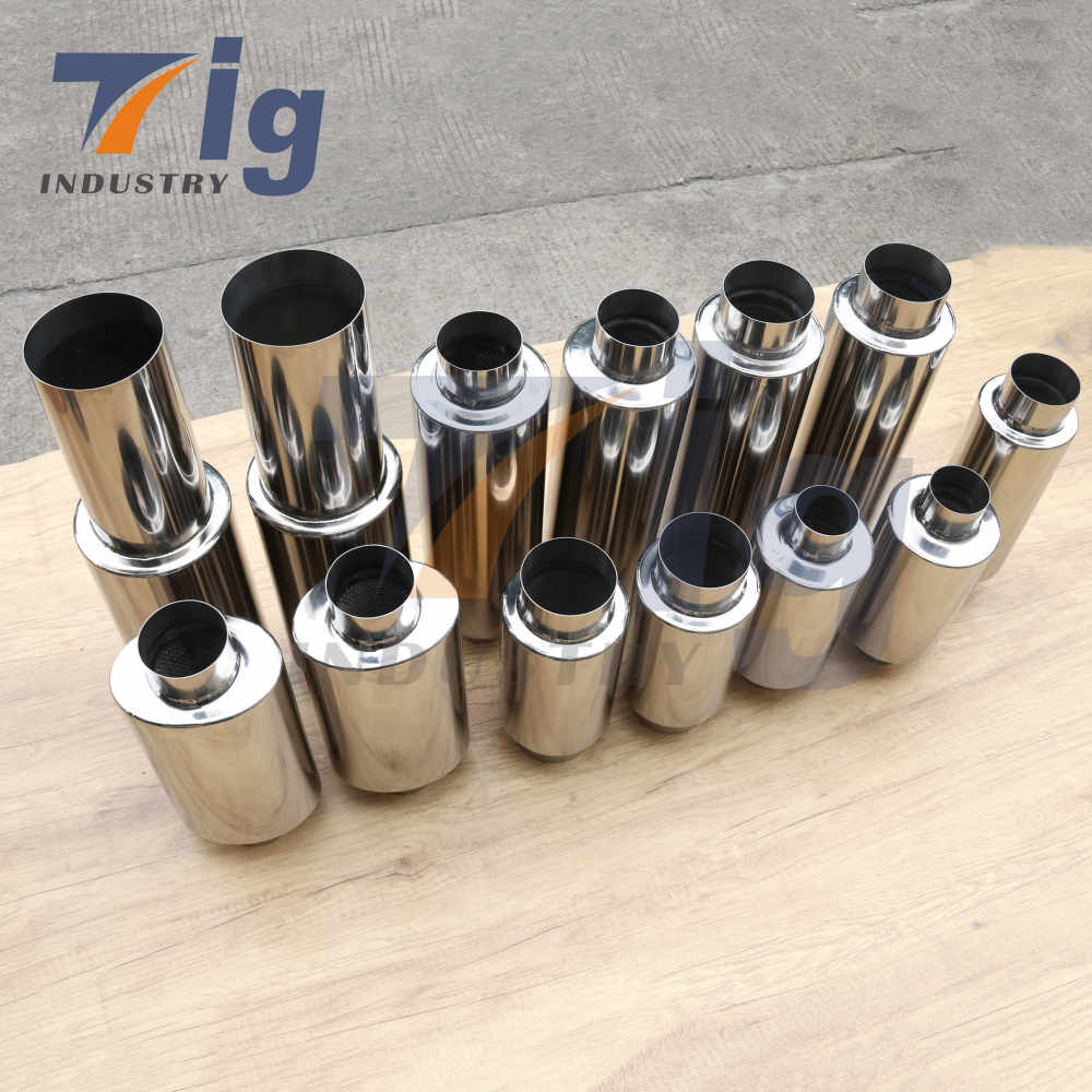 Titanium Universal Car Exhaust Muffler 2.5"/ 3"/3.5"/4.3"/4.6''