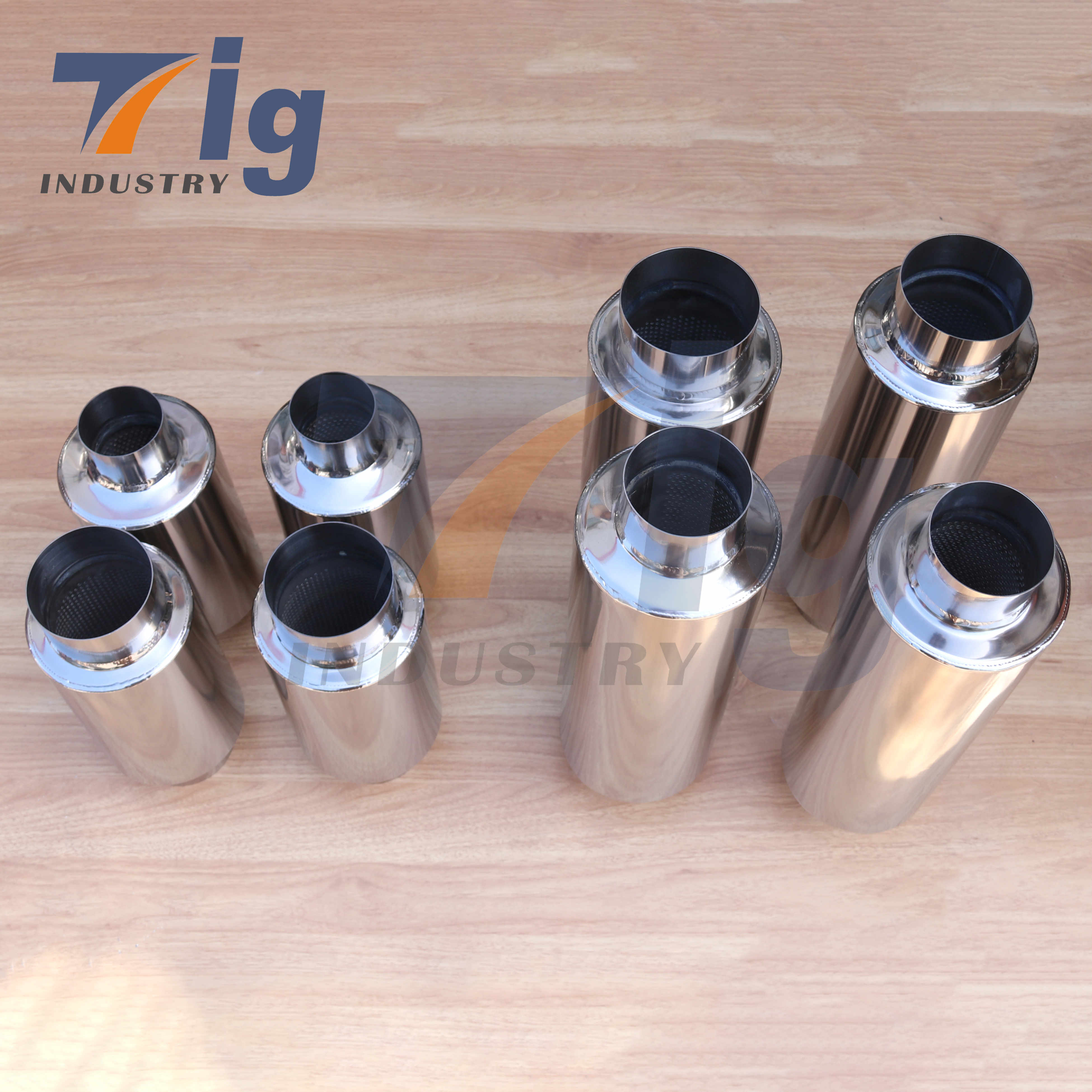 Titanium plated exhaust muffler 2.5" Customizable