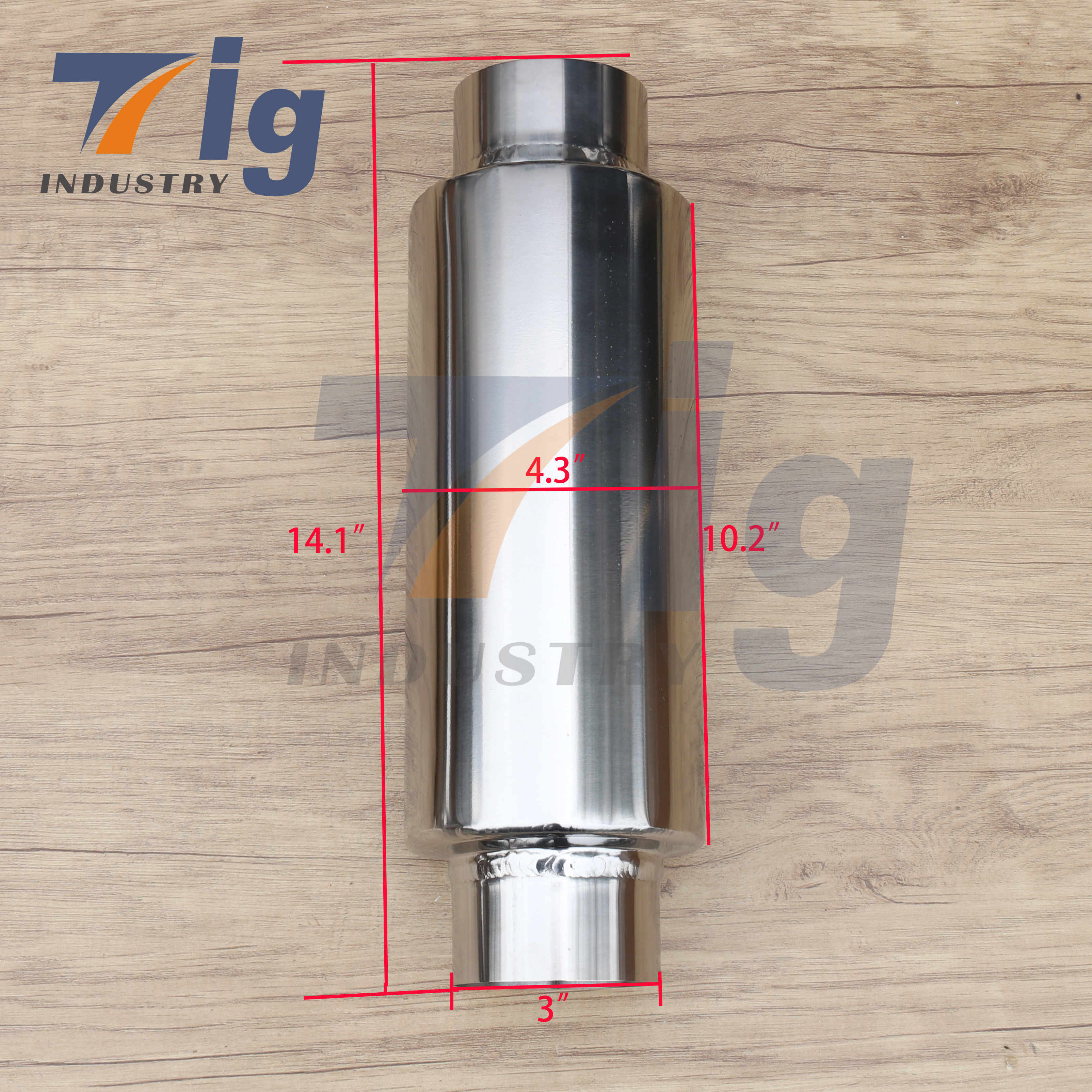 Custom made Titanium Universal Exhaust Muffler
