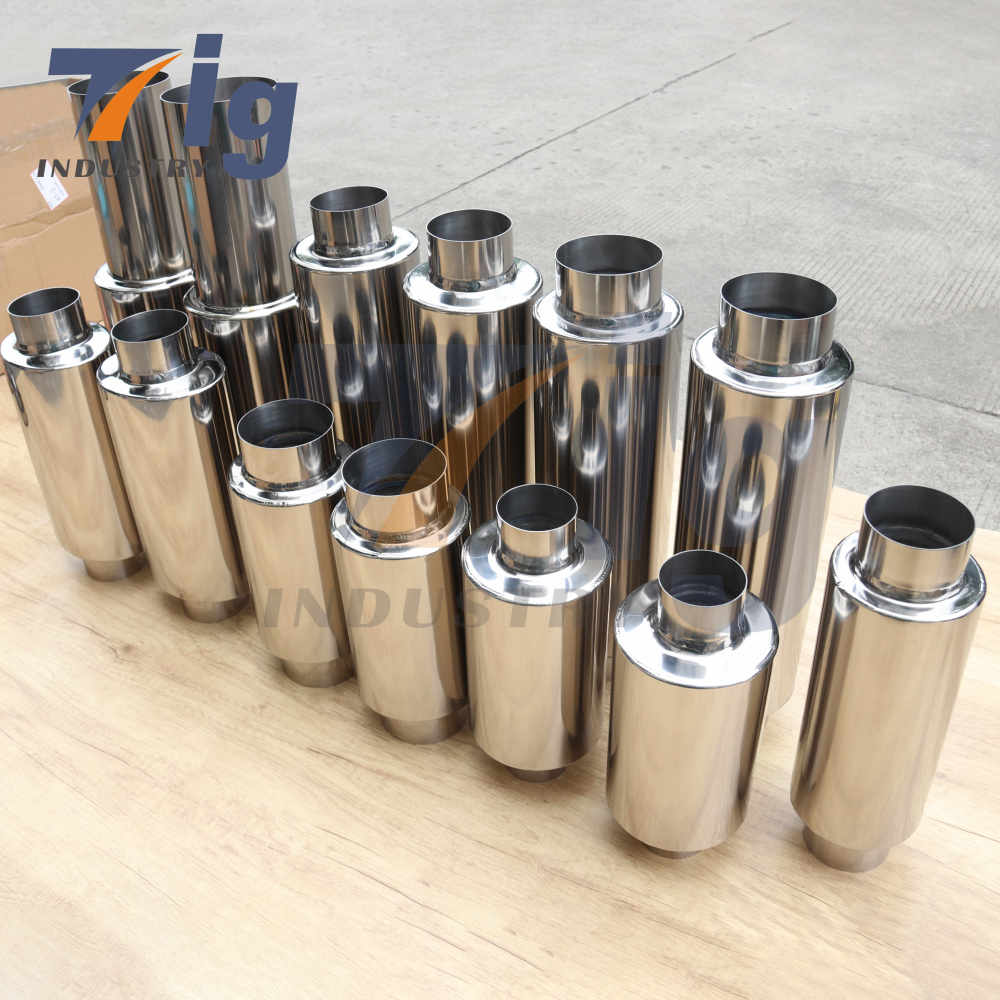 Titanium Universal Car Exhaust Muffler 2.5"/ 3"/3.5"/4.3"/4.6''