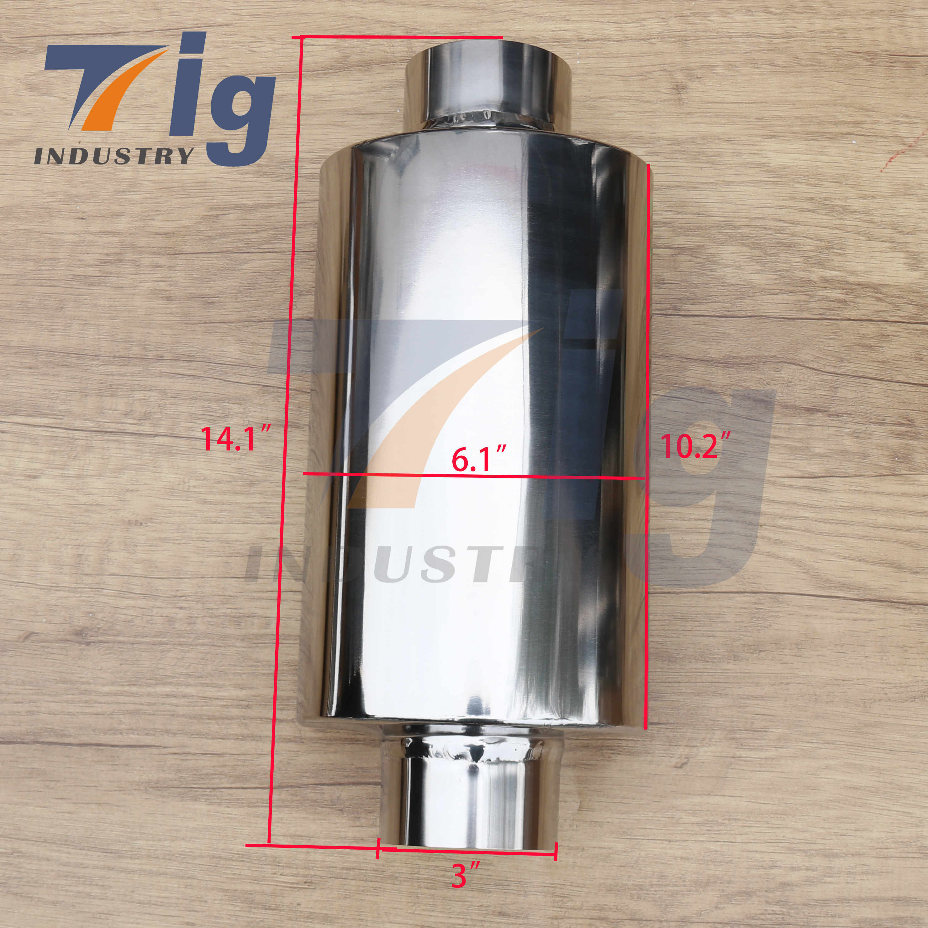 High Performance universal racing car titanium exhaust muffler for cars