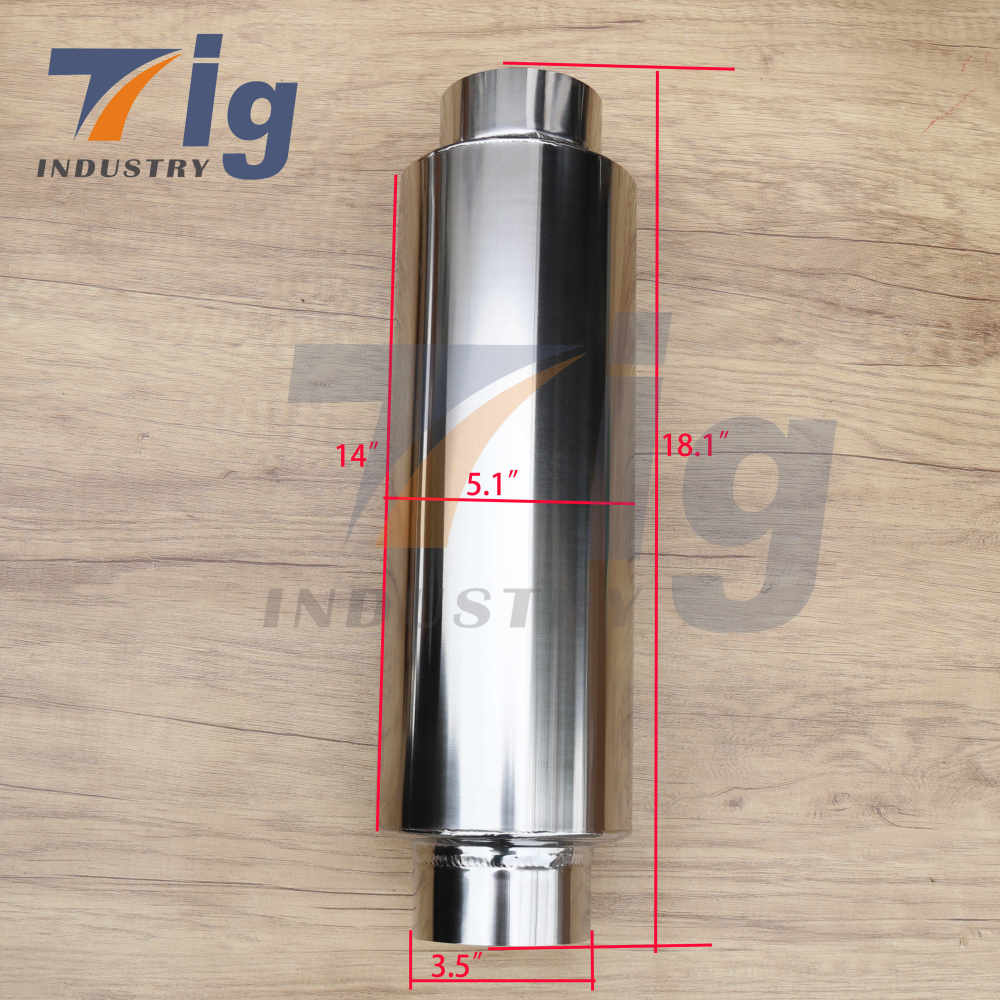hot sale 3.5" Titanium Muffler customizable titanium exhaust mufflers