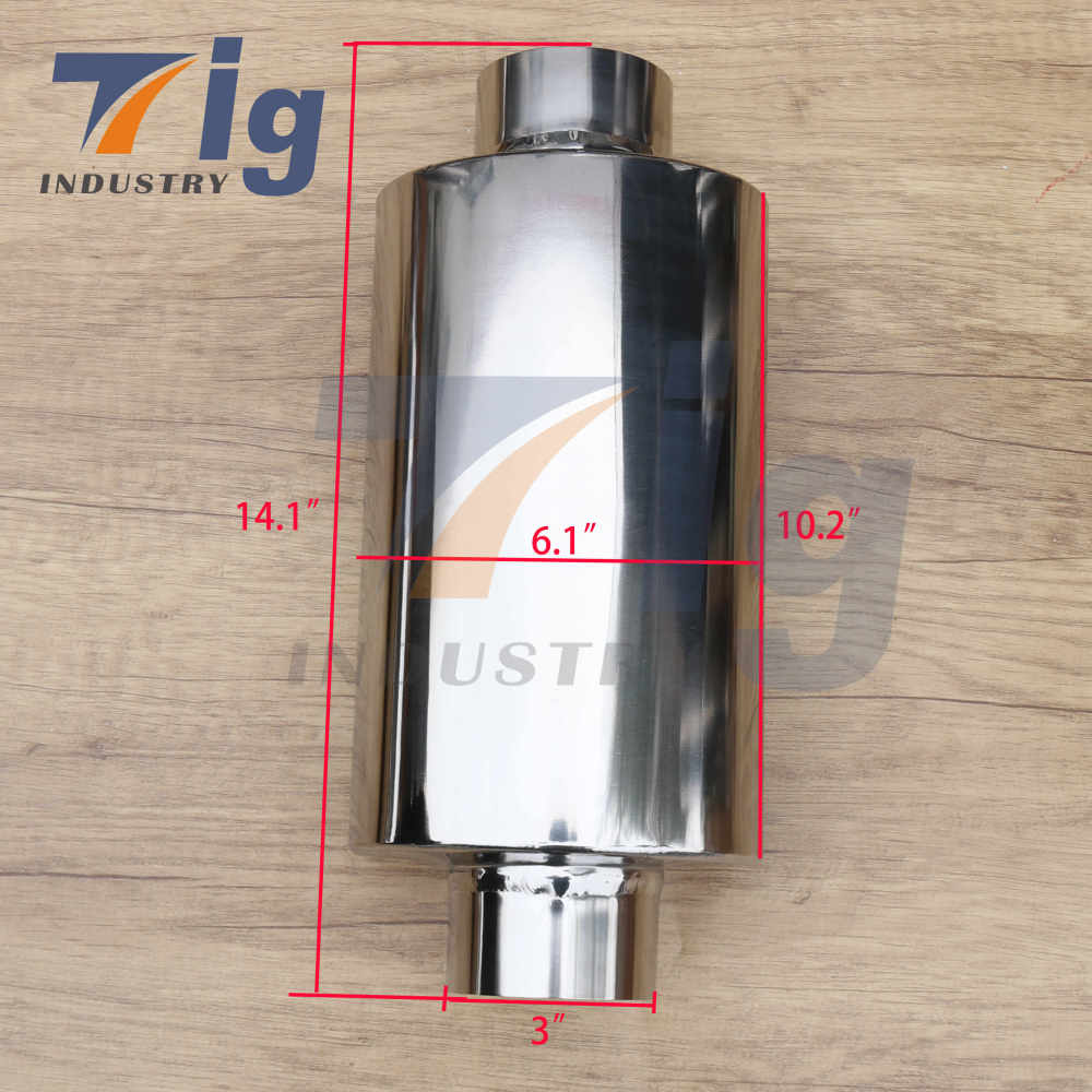 High Performance universal racing car titanium exhaust muffler for cars