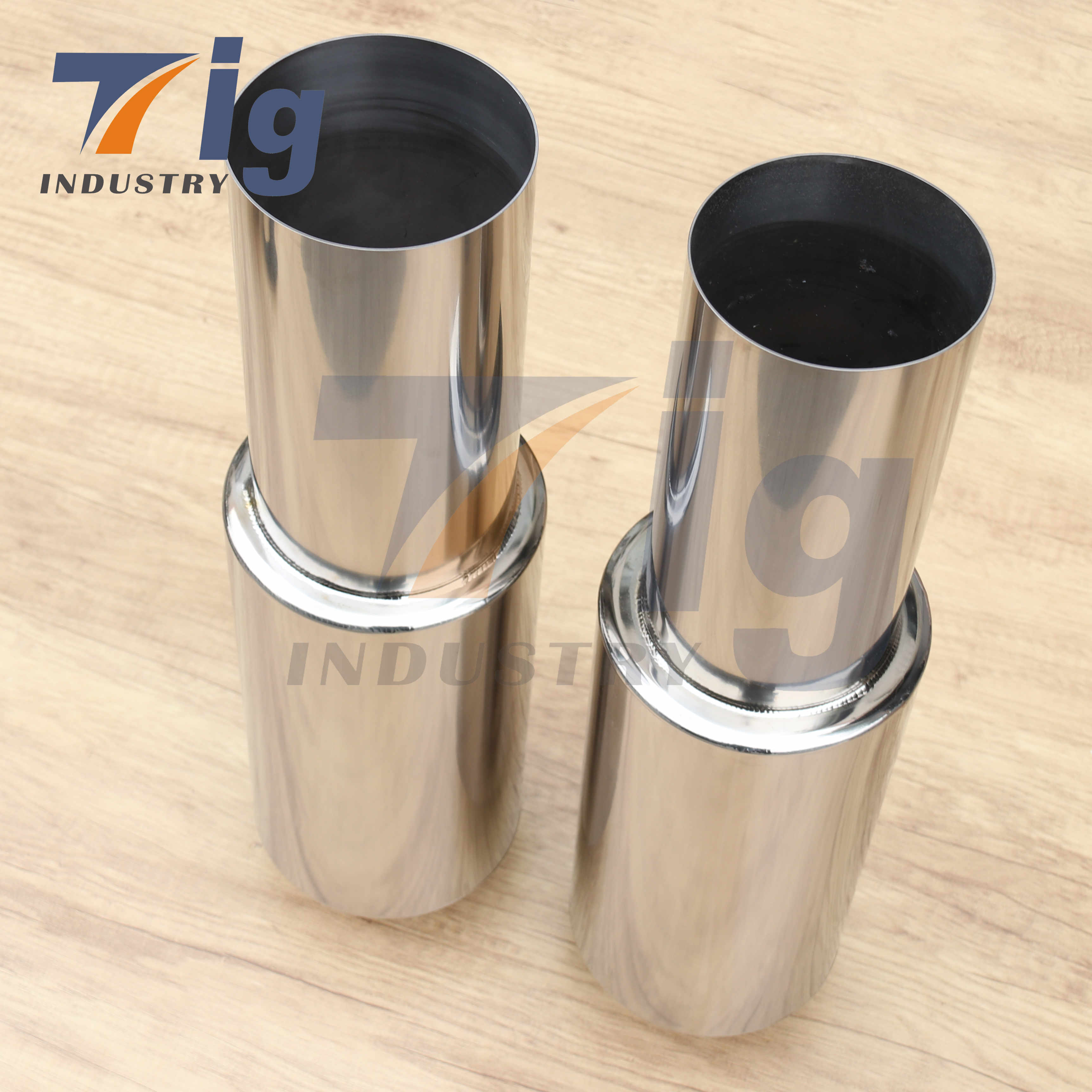 Exhaust Tip titanium Racing Resonator Exhaust Muffler 3" Inlet