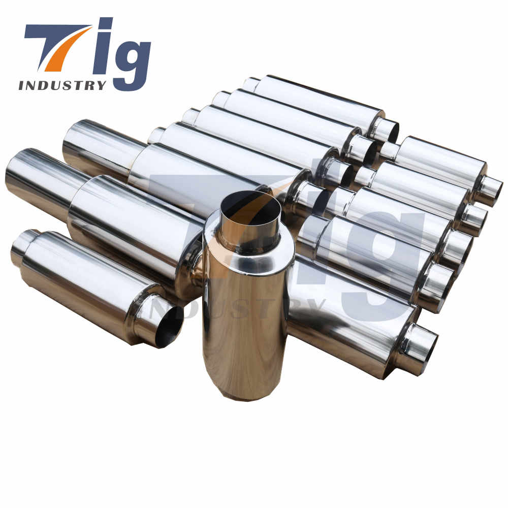 Titanium Universal Car Exhaust Muffler 2.5"/ 3"/3.5"/4.3"/4.6''