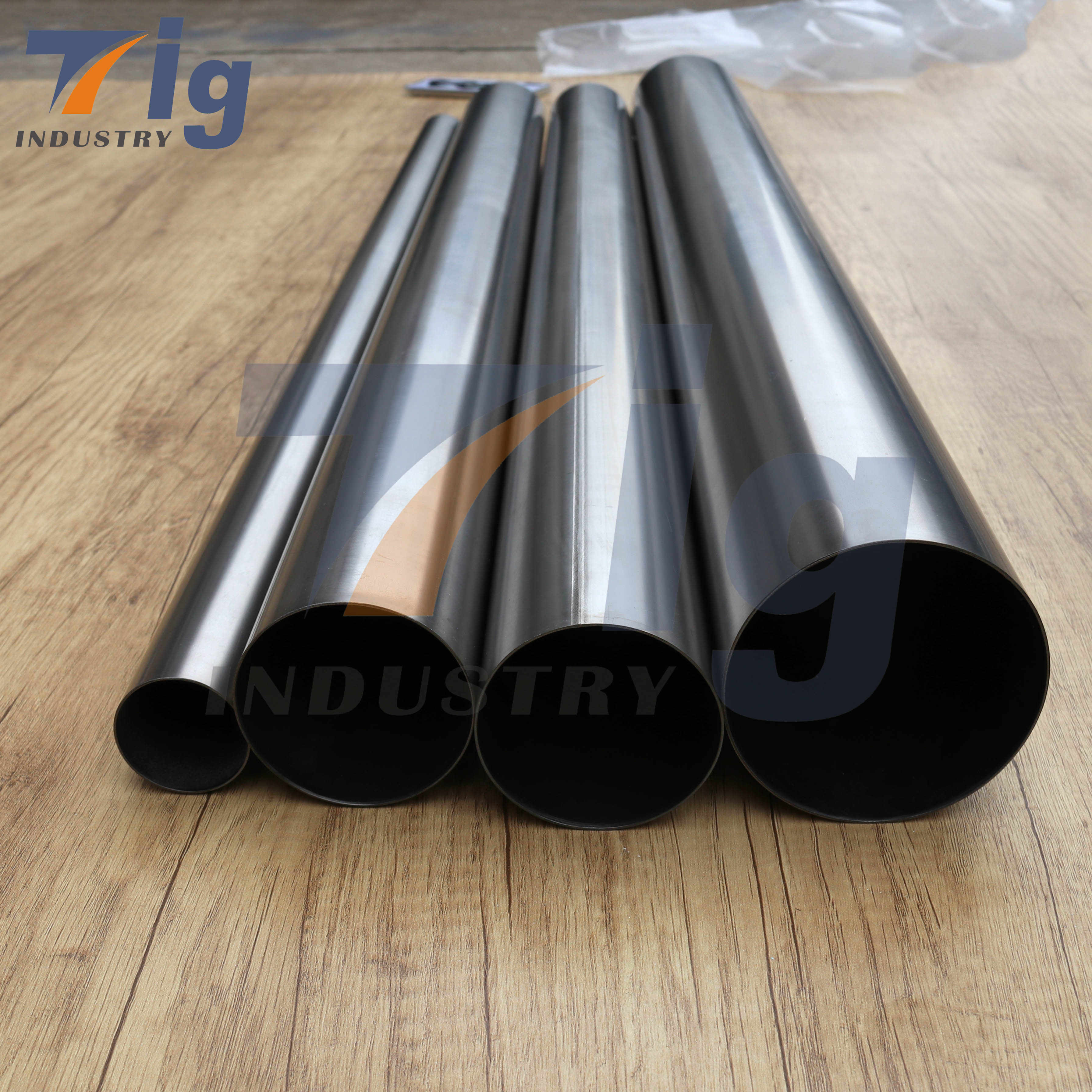 Custom 1.0 mm/1.2mm Wall Titanium Straights Pipe 1meter long brushed/polished/baking blue