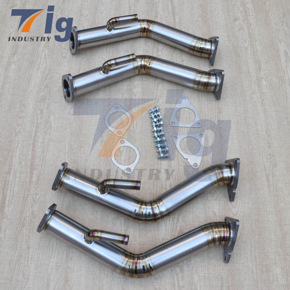2.5" Titanium Test Pipes Exhaust Downpipe for Nissan 370z lnfiniti G37