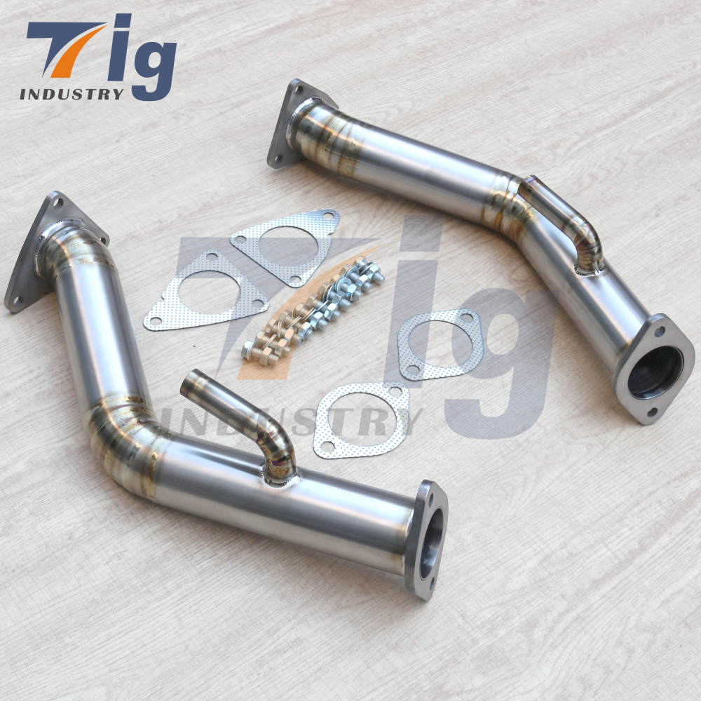 2.5" Titanium Test Pipes Exhaust Downpipe for Nissan 370z lnfiniti G37