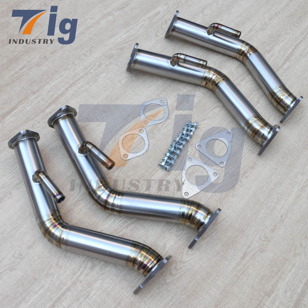 2.5" Titanium Test Pipes Exhaust Downpipe for Nissan 370z lnfiniti G37