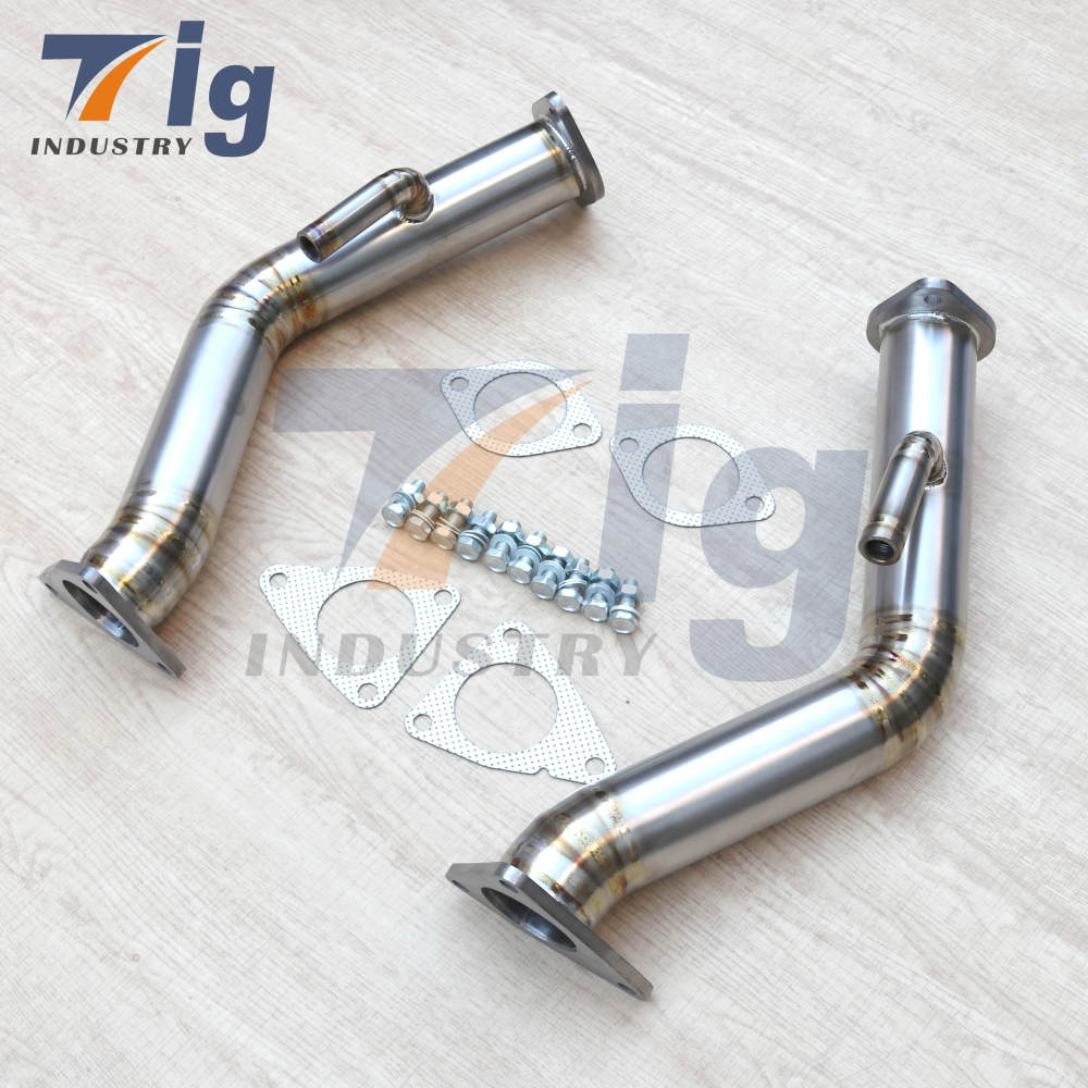 2.5" Titanium Test Pipes Exhaust Downpipe for Nissan 370z lnfiniti G37