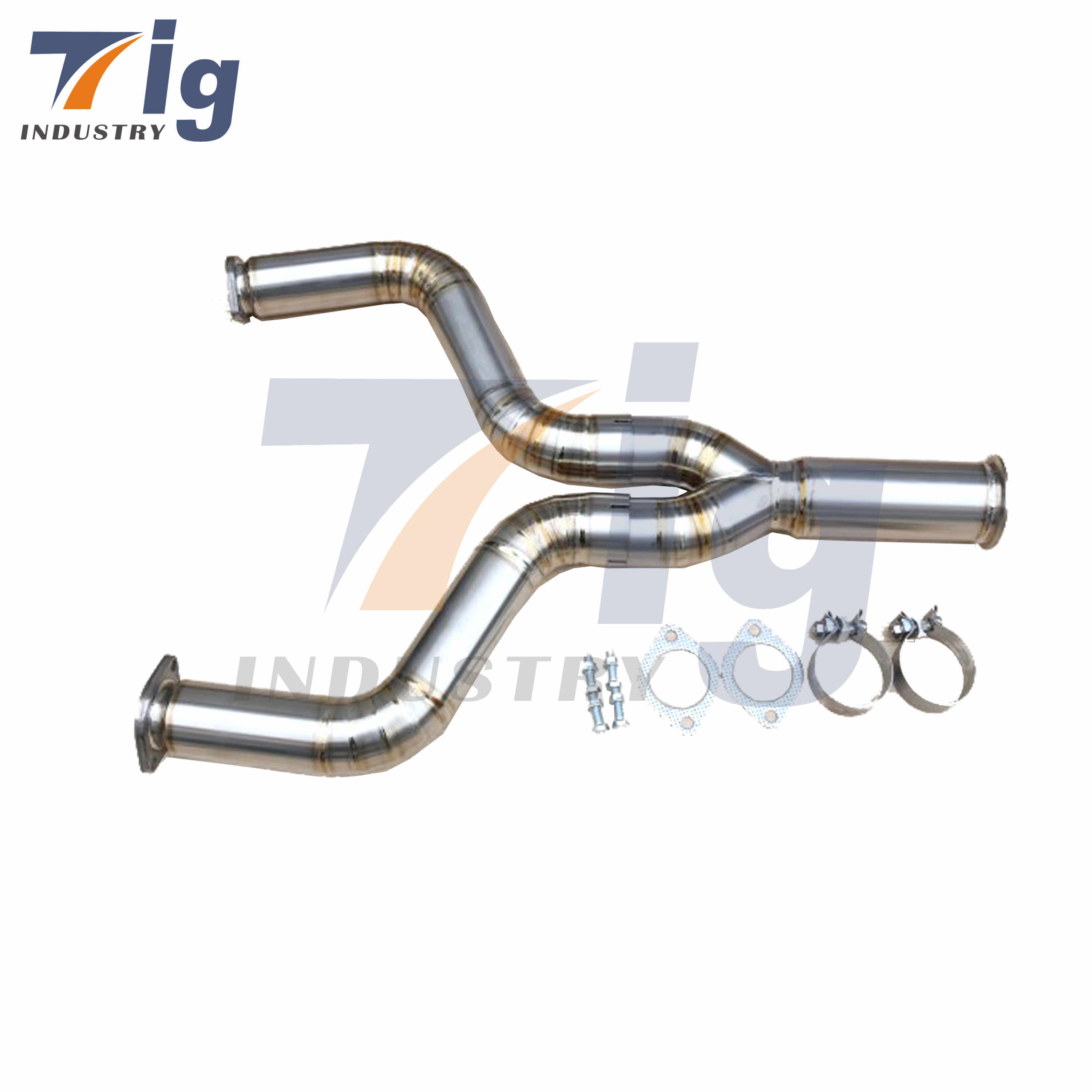 3" Exhaust Titanium Mid Y Pipe Muffler Exhaust for Nissan 350Z 2003-2008 VQ35DE VQ35HR 370Z