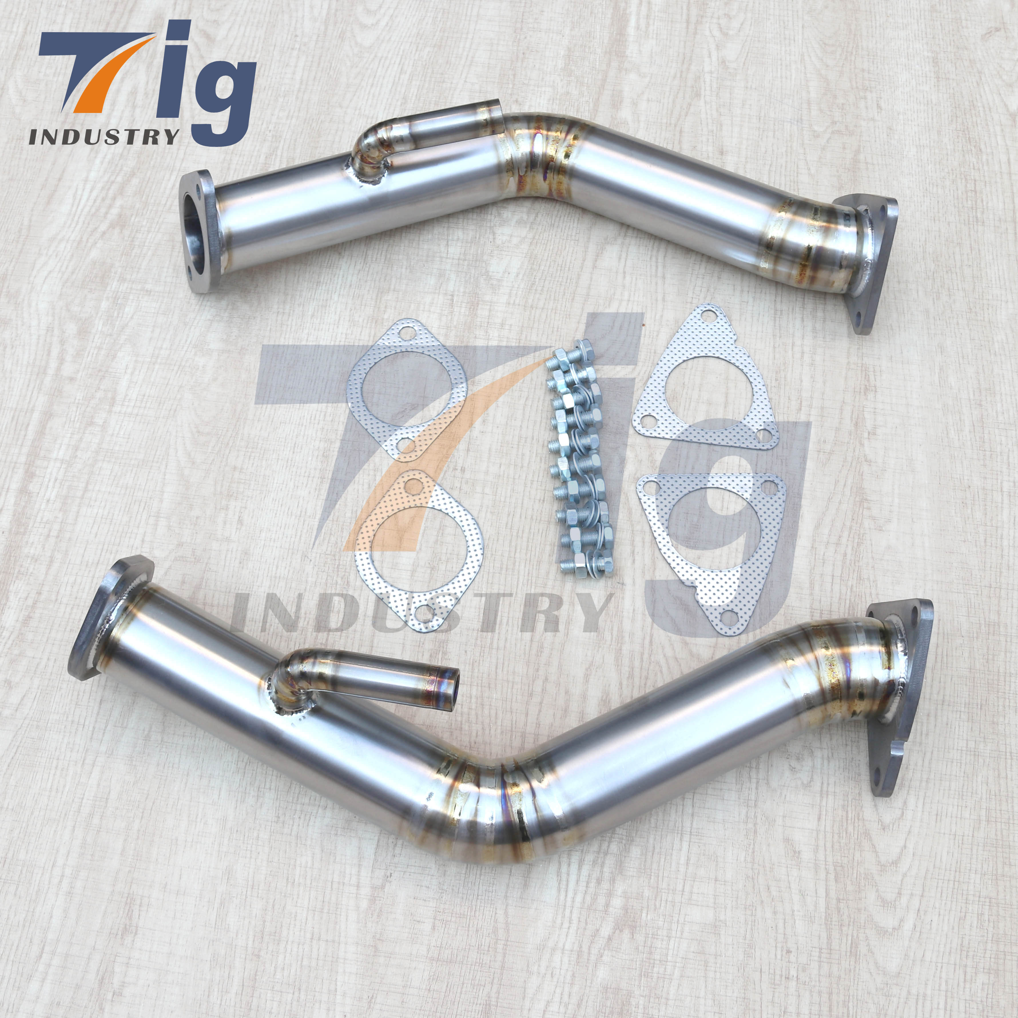 2.5" Titanium Test Pipes Exhaust Downpipe for Nissan 370z lnfiniti G37