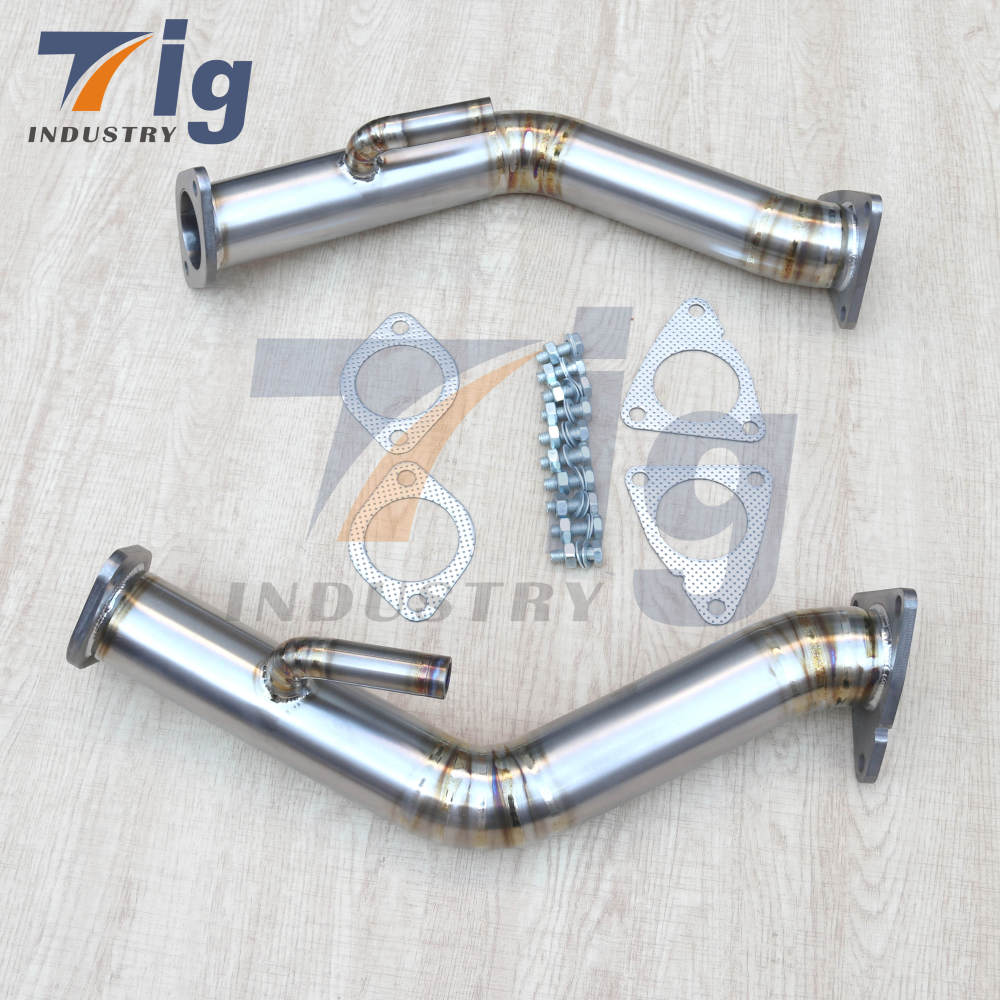2.5" Titanium Test Pipes Exhaust Downpipe for Nissan 370z lnfiniti G37