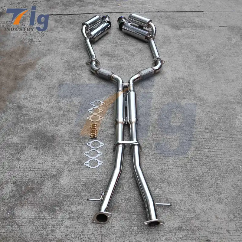 High quality car exhaust pipe 370z exhaust catback for nissan 370z exhaust system