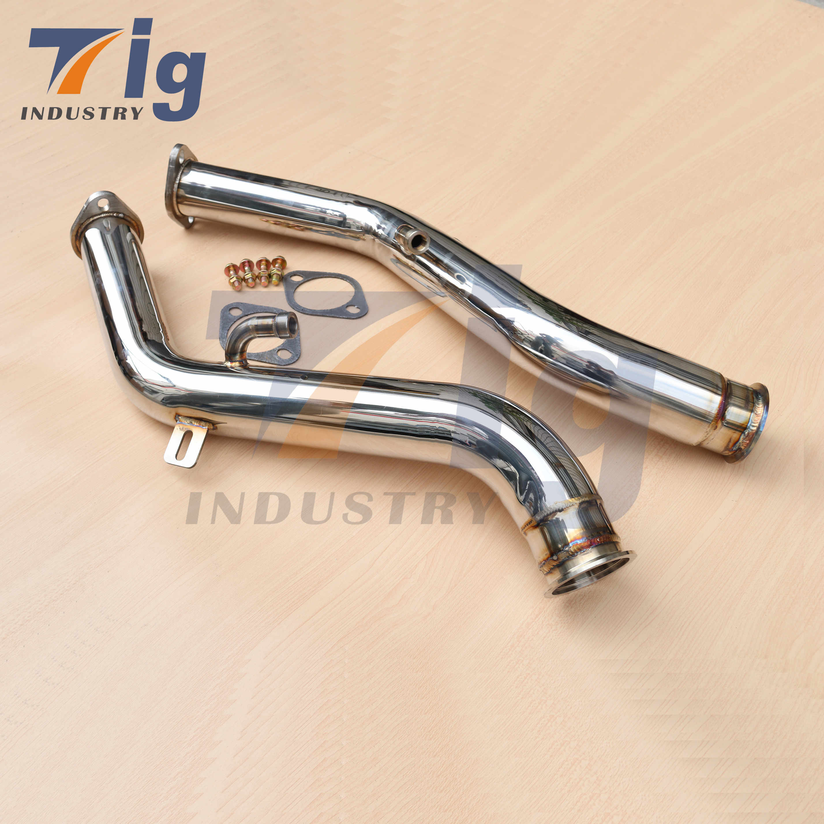 exhaust downpipe for Infiniti Q50 Q60 3.0T catless downpipe SS304 370Z 350Z