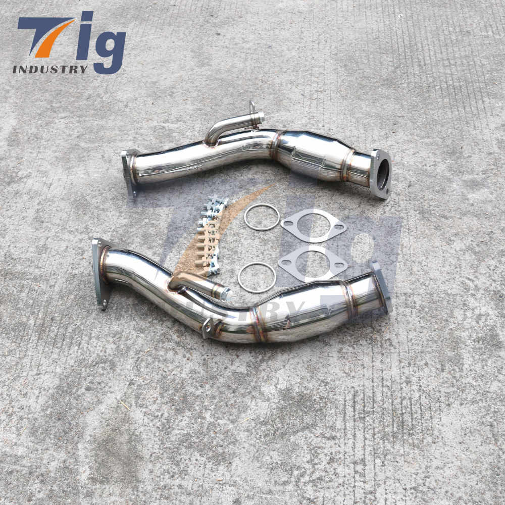 370Z G37 Resonated High Flow Cats downpipe