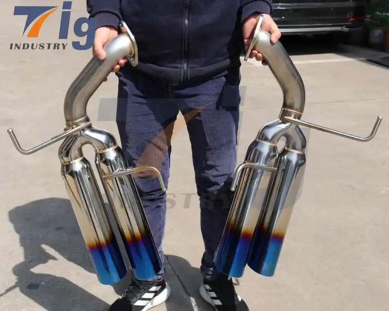 Axleback Exhaust Burnt Stainless Tips For Subaru WRX 2022-2023