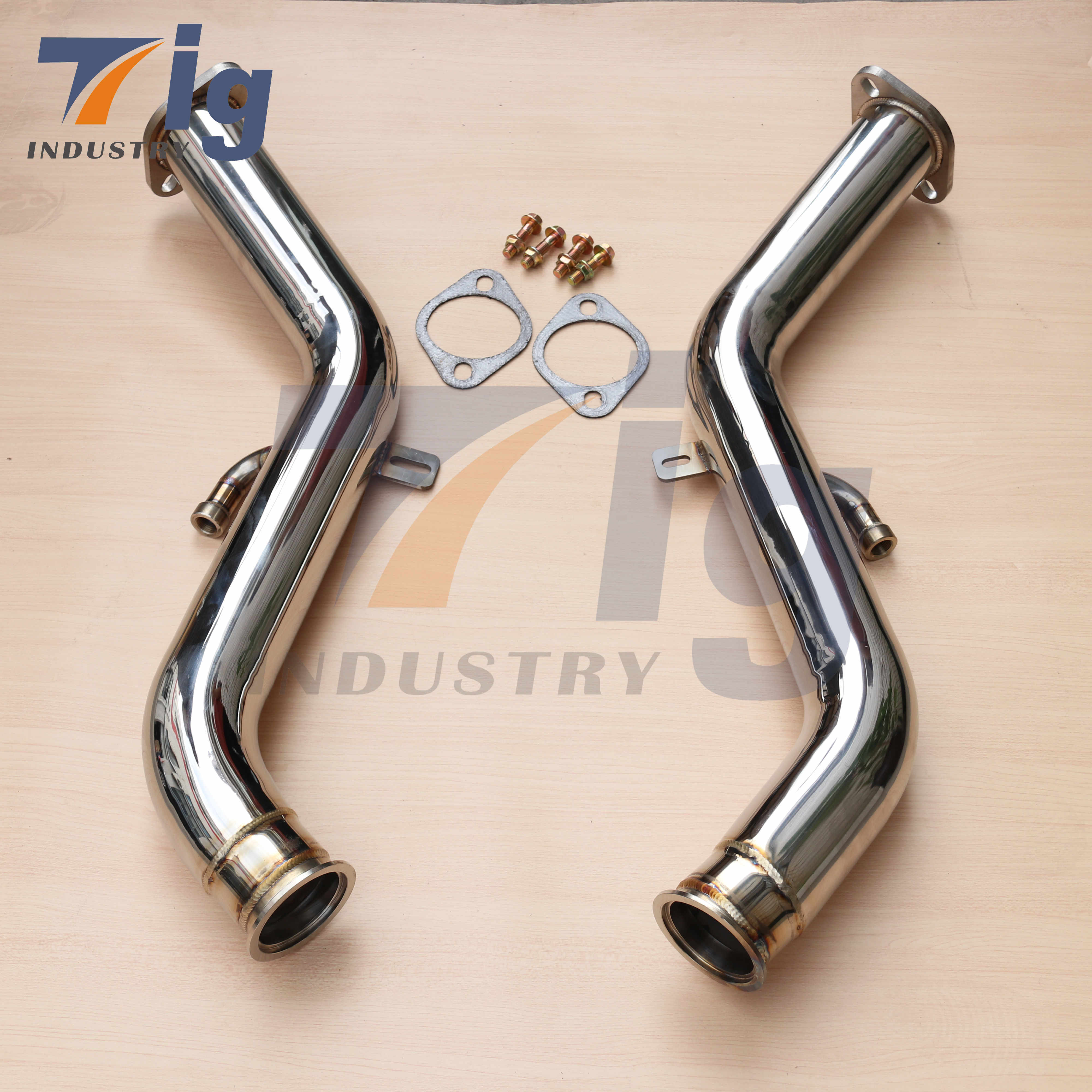 exhaust downpipe for Infiniti Q50 Q60 3.0T catless downpipe SS304 370Z 350Z