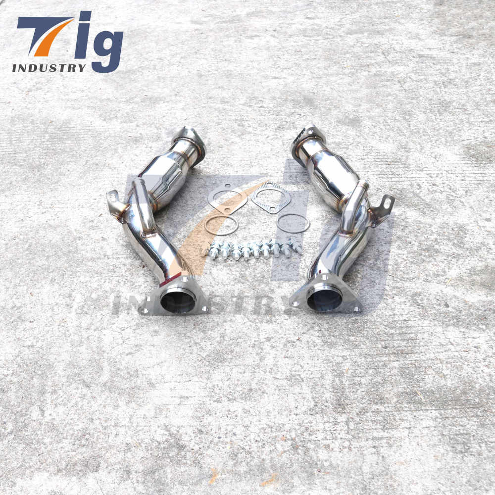 370Z G37 Resonated High Flow Cats downpipe