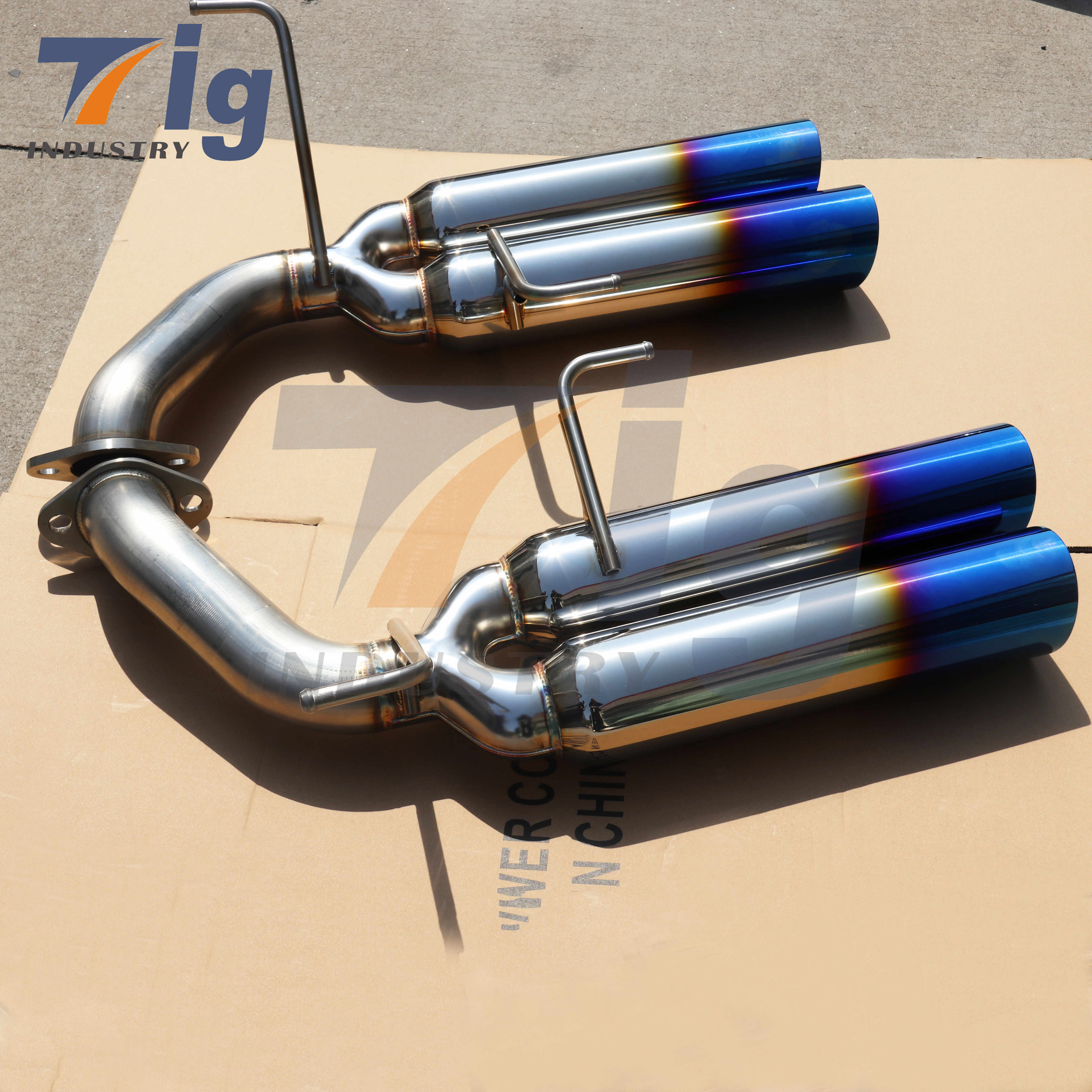 Axleback Exhaust Burnt Stainless Tips For Subaru WRX 2022-2023