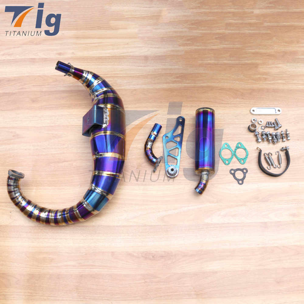 Titanium Motorcycle Exhaust System Kit