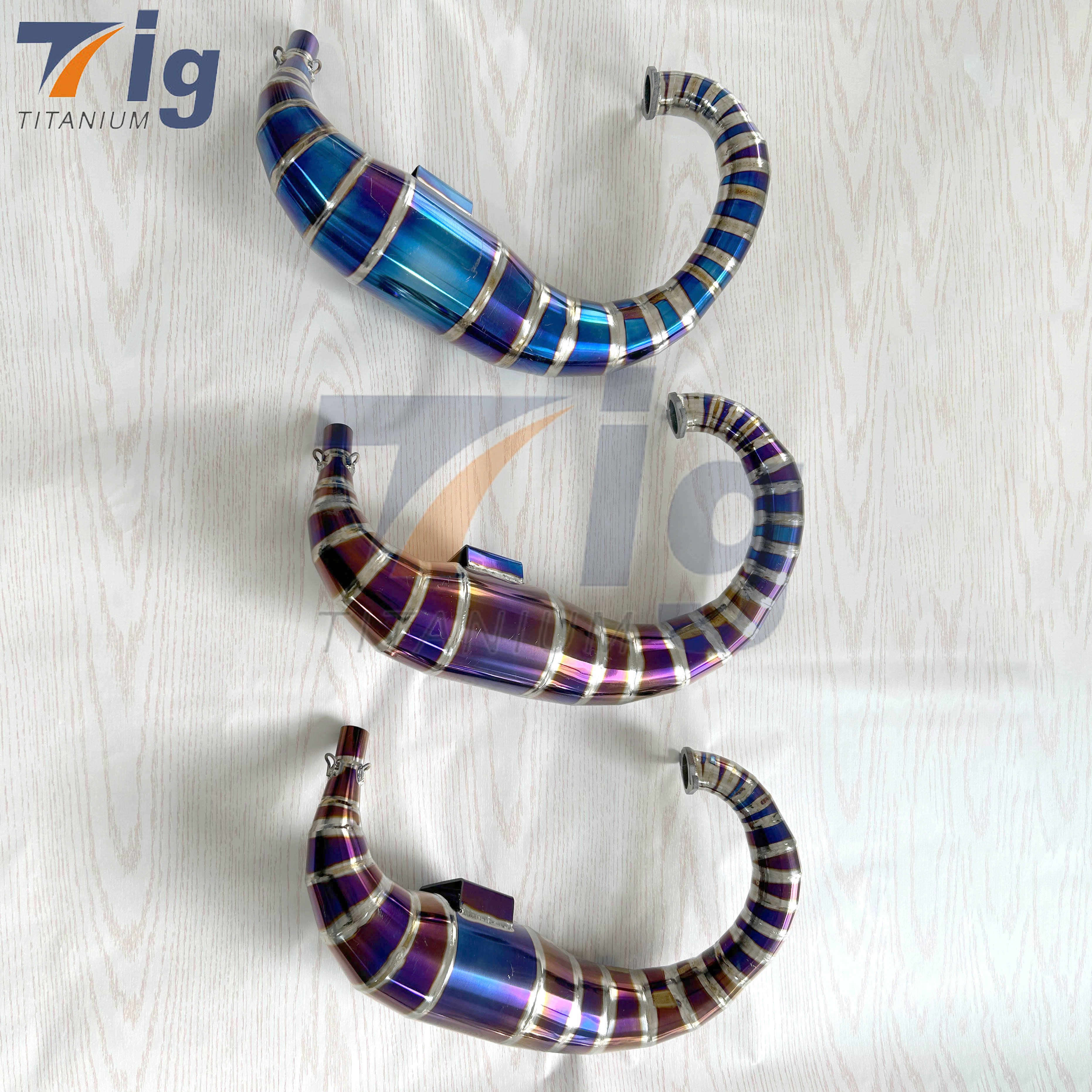 Titanium Motorcycle Exhaust System Kit