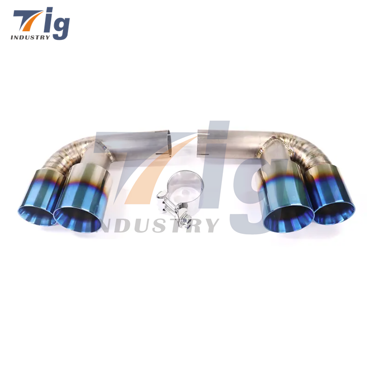 High Performance Titanium Exhaust Muffler Pipes For Porsche 911 997 Carrera C2 C4 05-08 Bypass Pipe