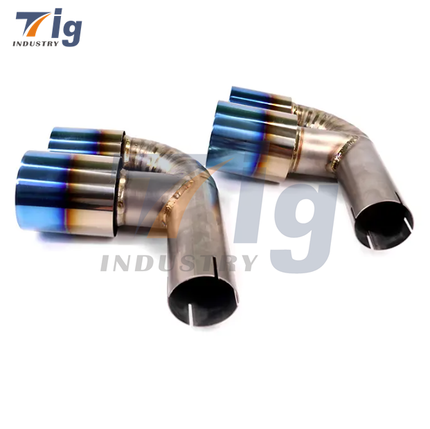 High Performance Titanium Exhaust Muffler Pipes For Porsche 911 997 Carrera C2 C4 05-08 Bypass Pipe