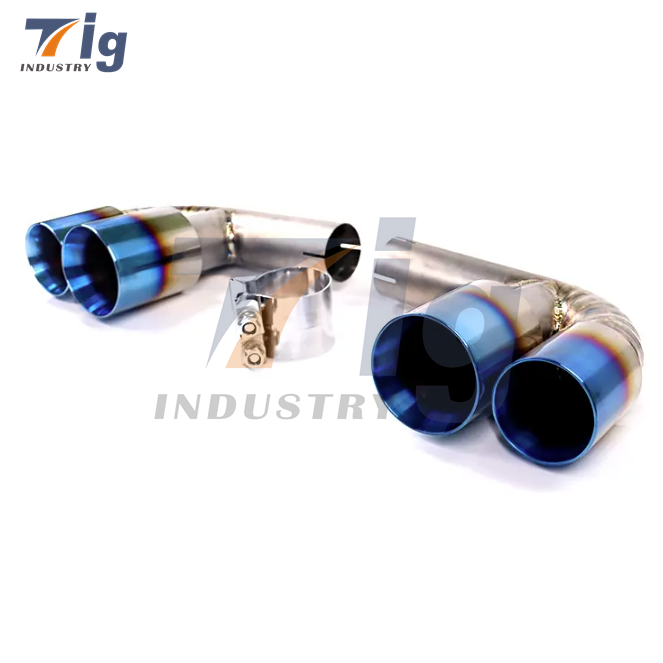 High Performance Titanium Exhaust Muffler Pipes For Porsche 911 997 Carrera C2 C4 05-08 Bypass Pipe