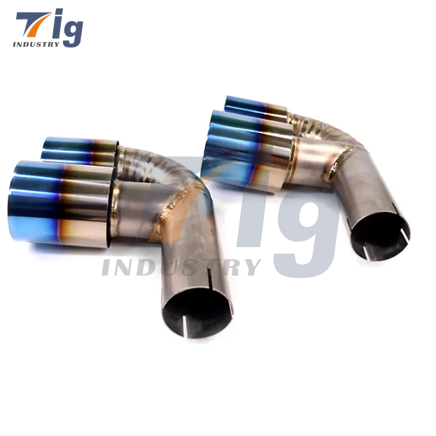 High Performance Titanium Exhaust Muffler Pipes For Porsche 911 997 Carrera C2 C4 05-08 Bypass Pipe