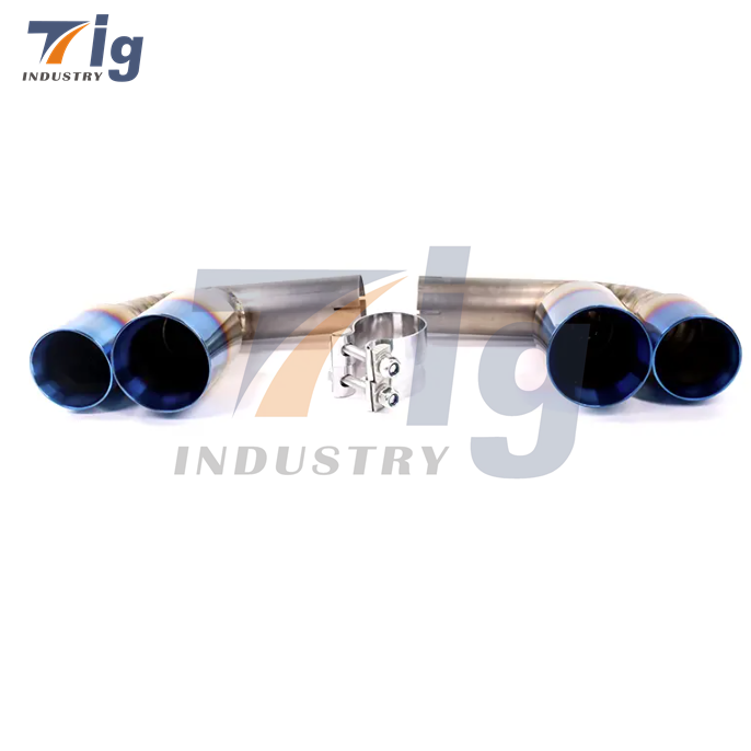 High Performance Titanium Exhaust Muffler Pipes For Porsche 911 997 Carrera C2 C4 05-08 Bypass Pipe