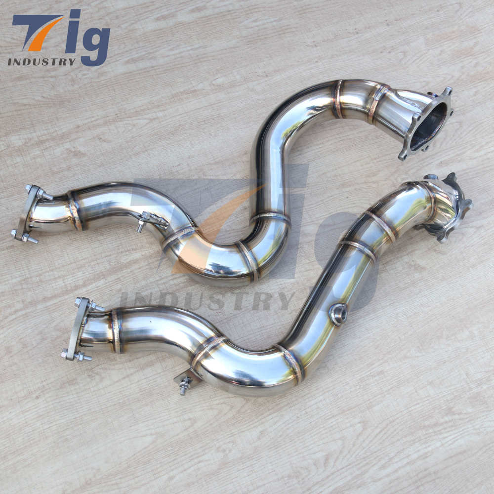 Custom built Pipes 2.75" Exhaust Downpipe Race High Flow for AUDI RS6 RS7
