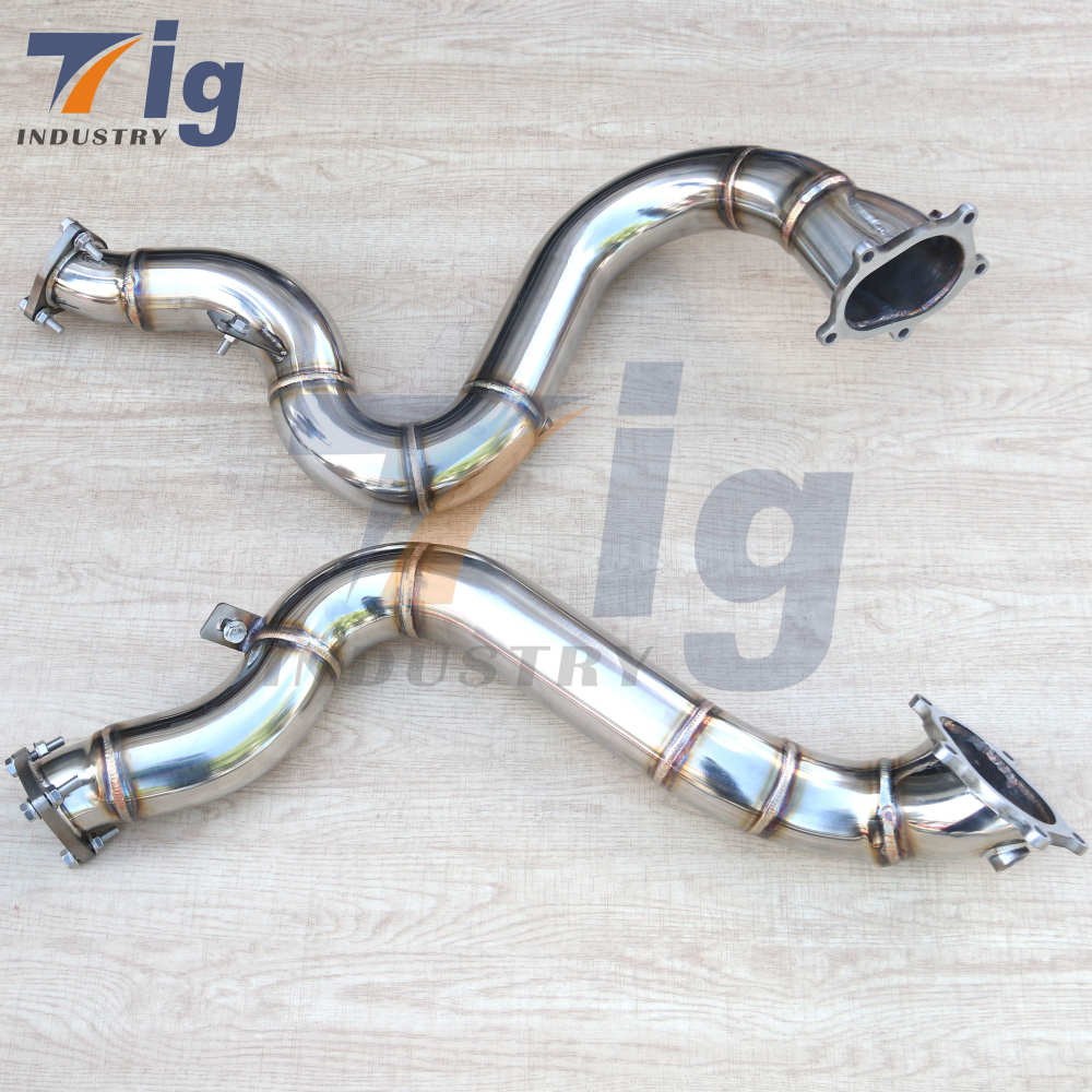 Custom built Pipes 2.75" Exhaust Downpipe Race High Flow for AUDI RS6 RS7