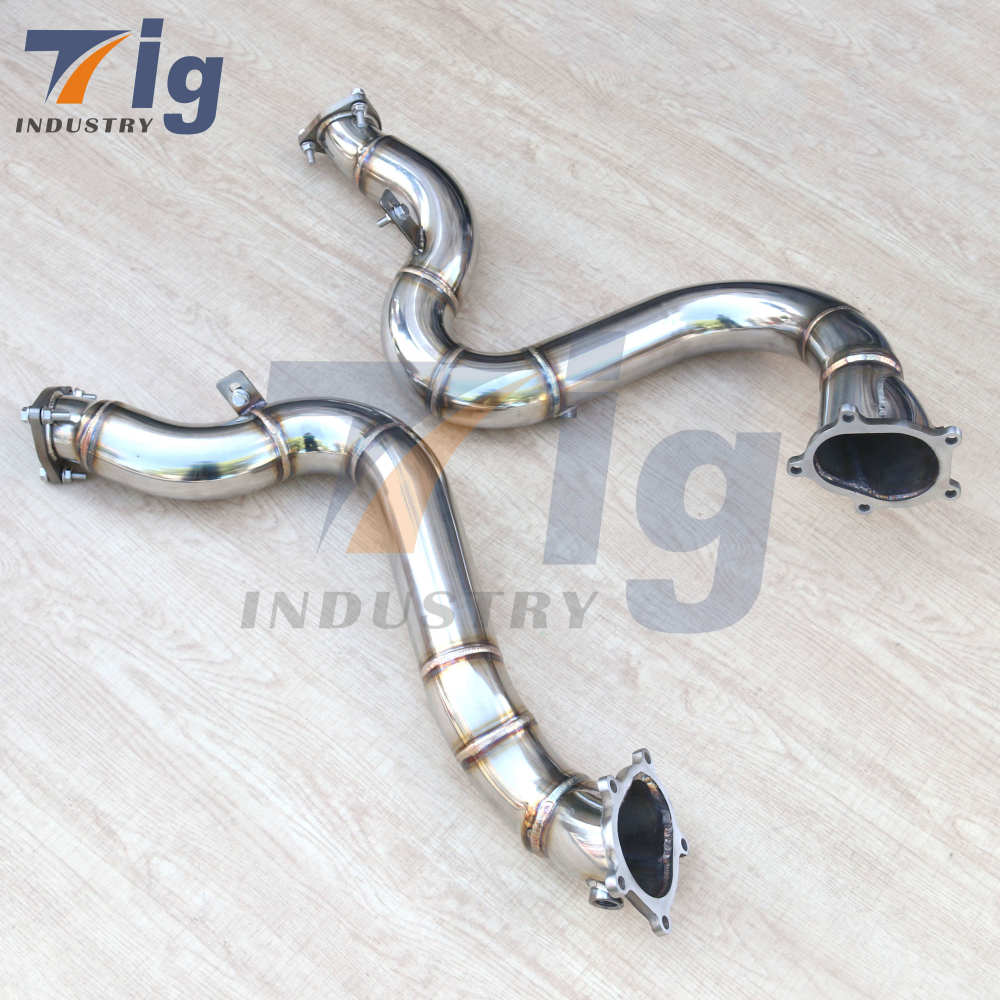 Custom built Pipes 2.75" Exhaust Downpipe Race High Flow for AUDI RS6 RS7