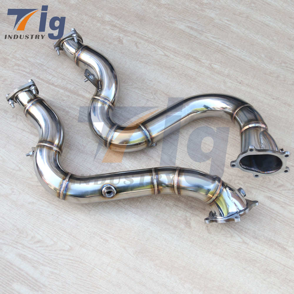 Custom built Pipes 2.75" Exhaust Downpipe Race High Flow for AUDI RS6 RS7
