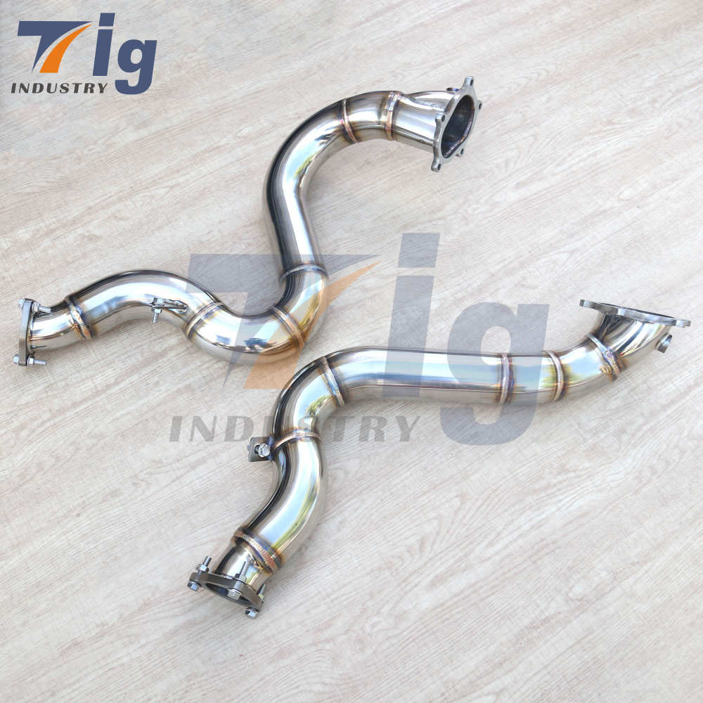 Custom built Pipes 2.75" Exhaust Downpipe Race High Flow for AUDI RS6 RS7